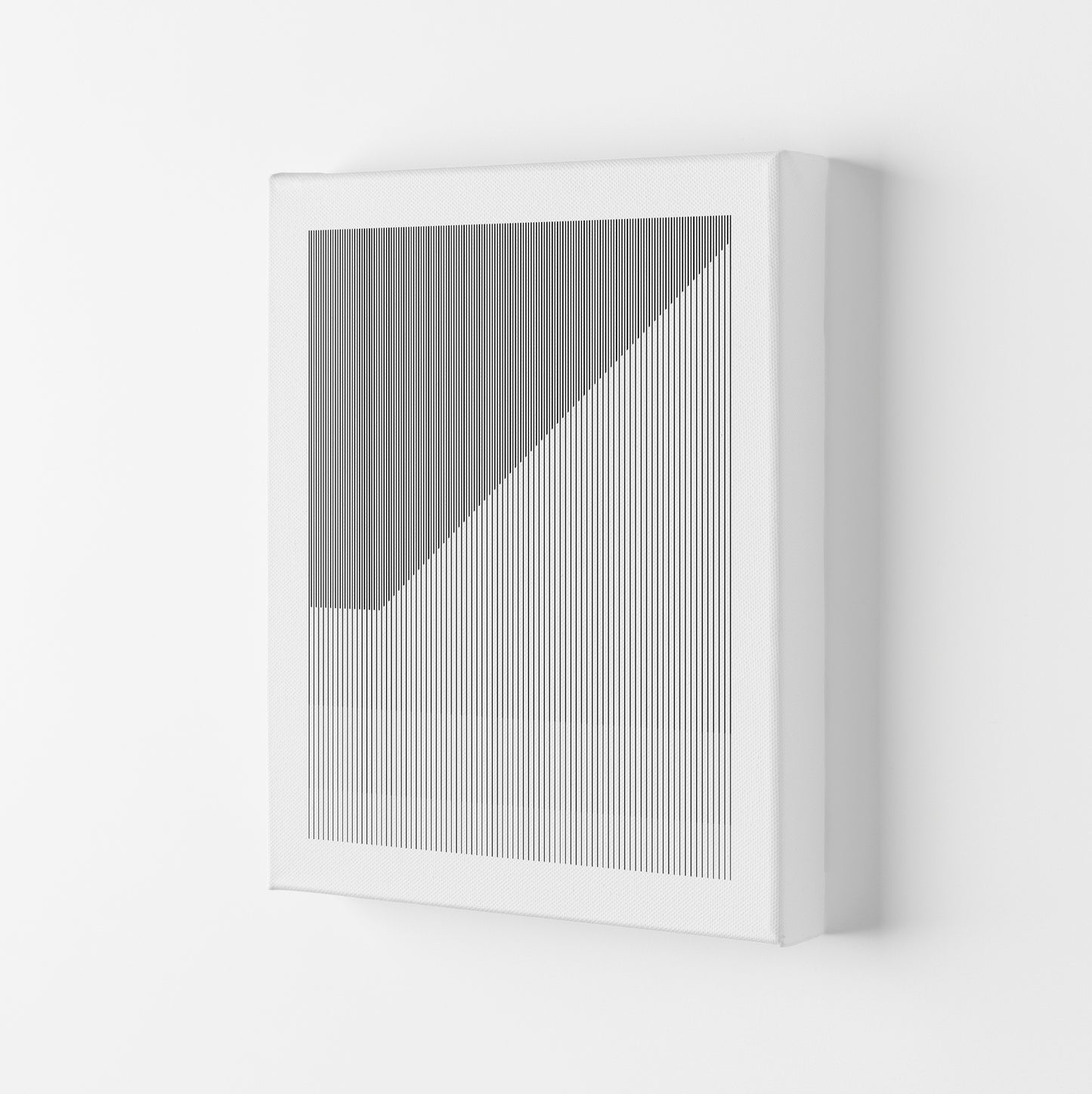 Simple Black and White Bauhaus Canvas