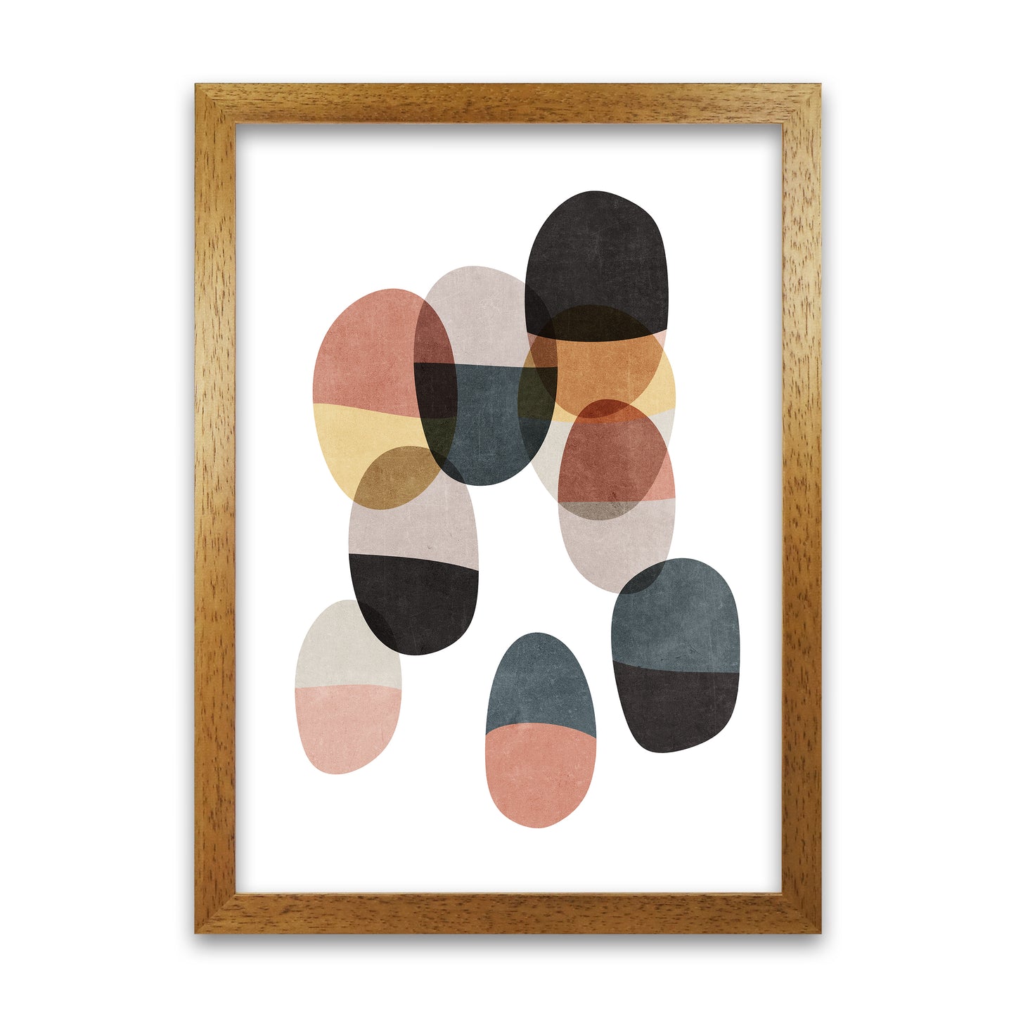 Abstract Shapes Art Original Oak Grain