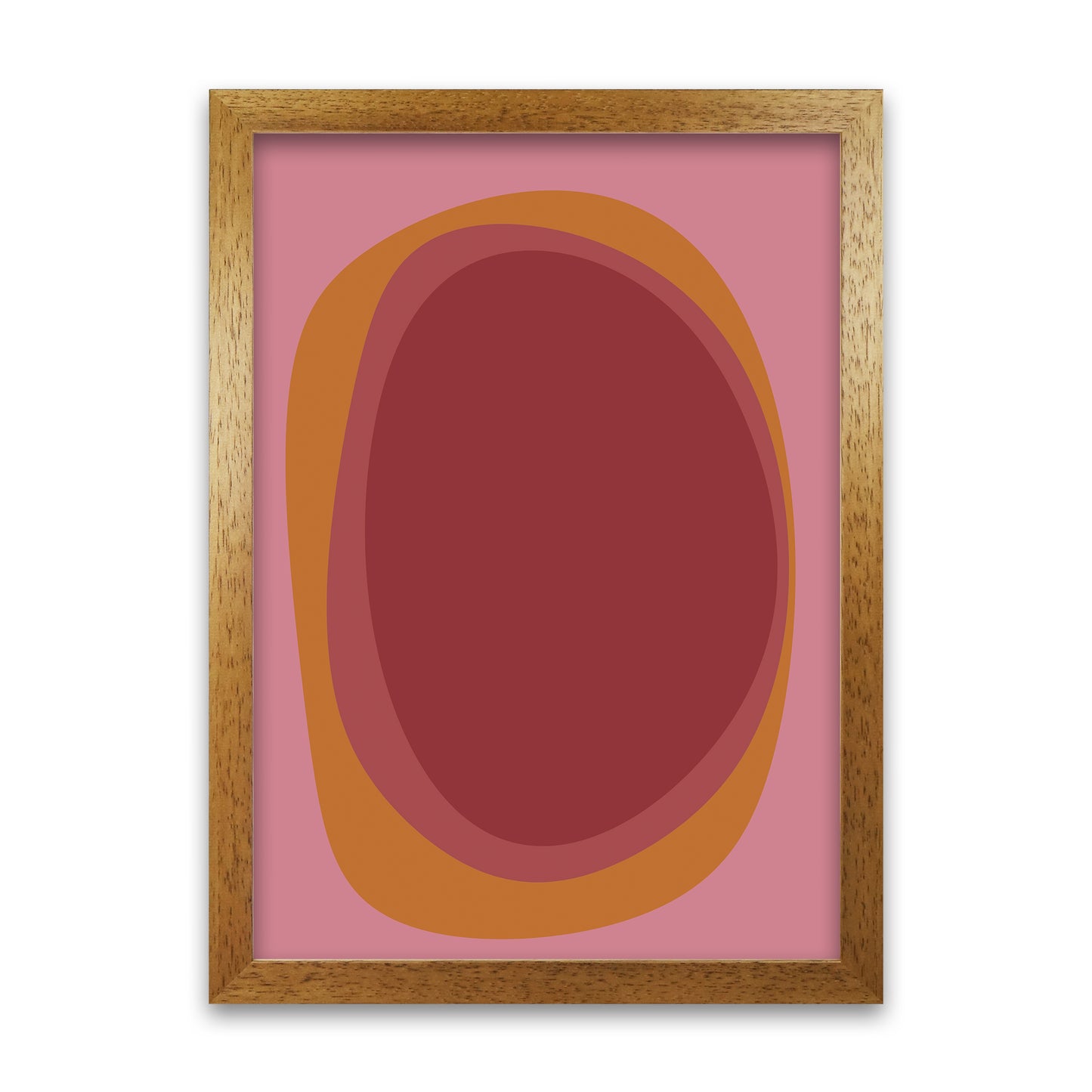 Colourful Bright Abstract Wall Art Print B Oak Grain