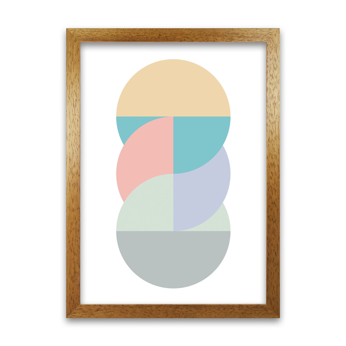 Abstract Pastel Nursery Print B Oak Grain
