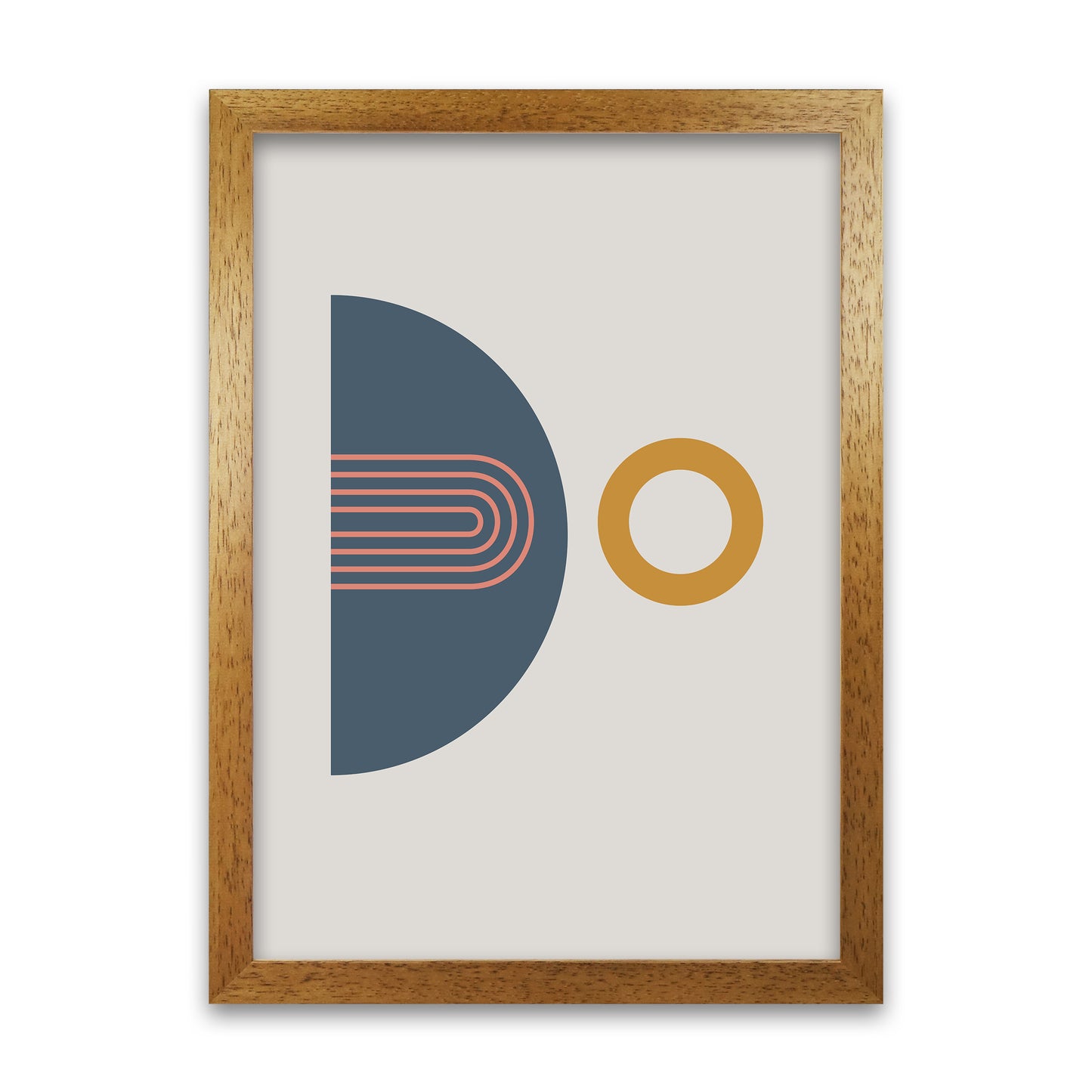 Mid Century Modern Prints on Grey B Oak Grain