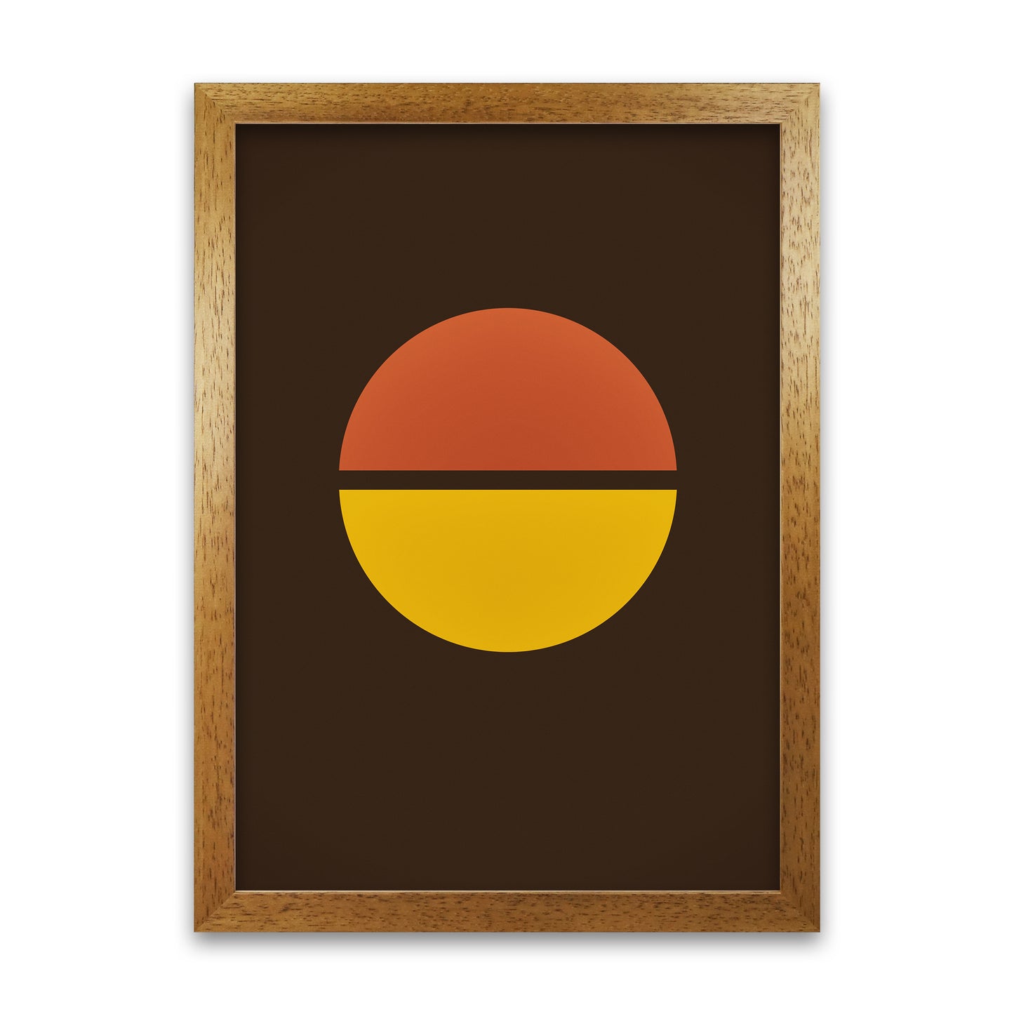 Set of Retro 70s Prints B Oak Grain