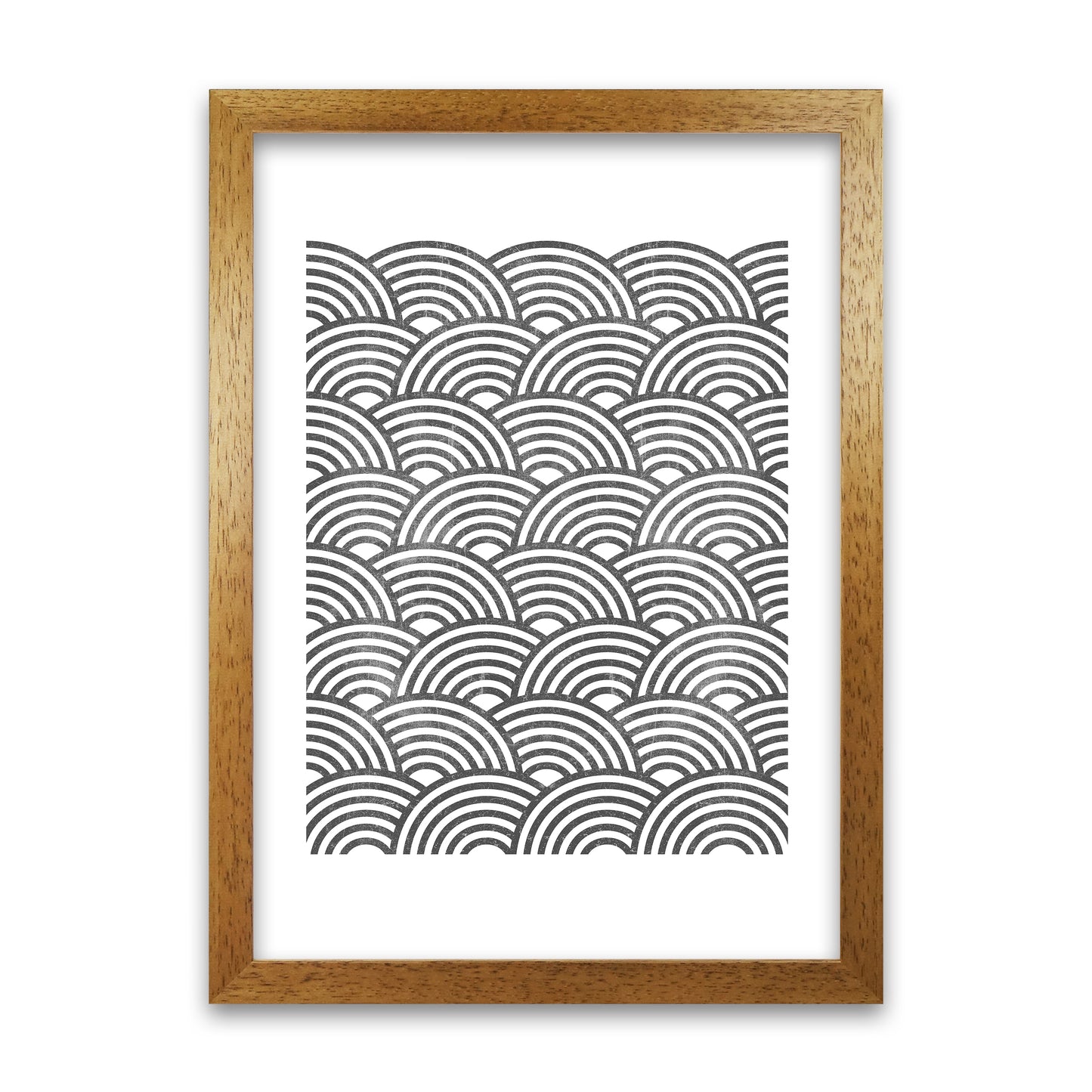 Art Deco Grunge Original Oak Grain