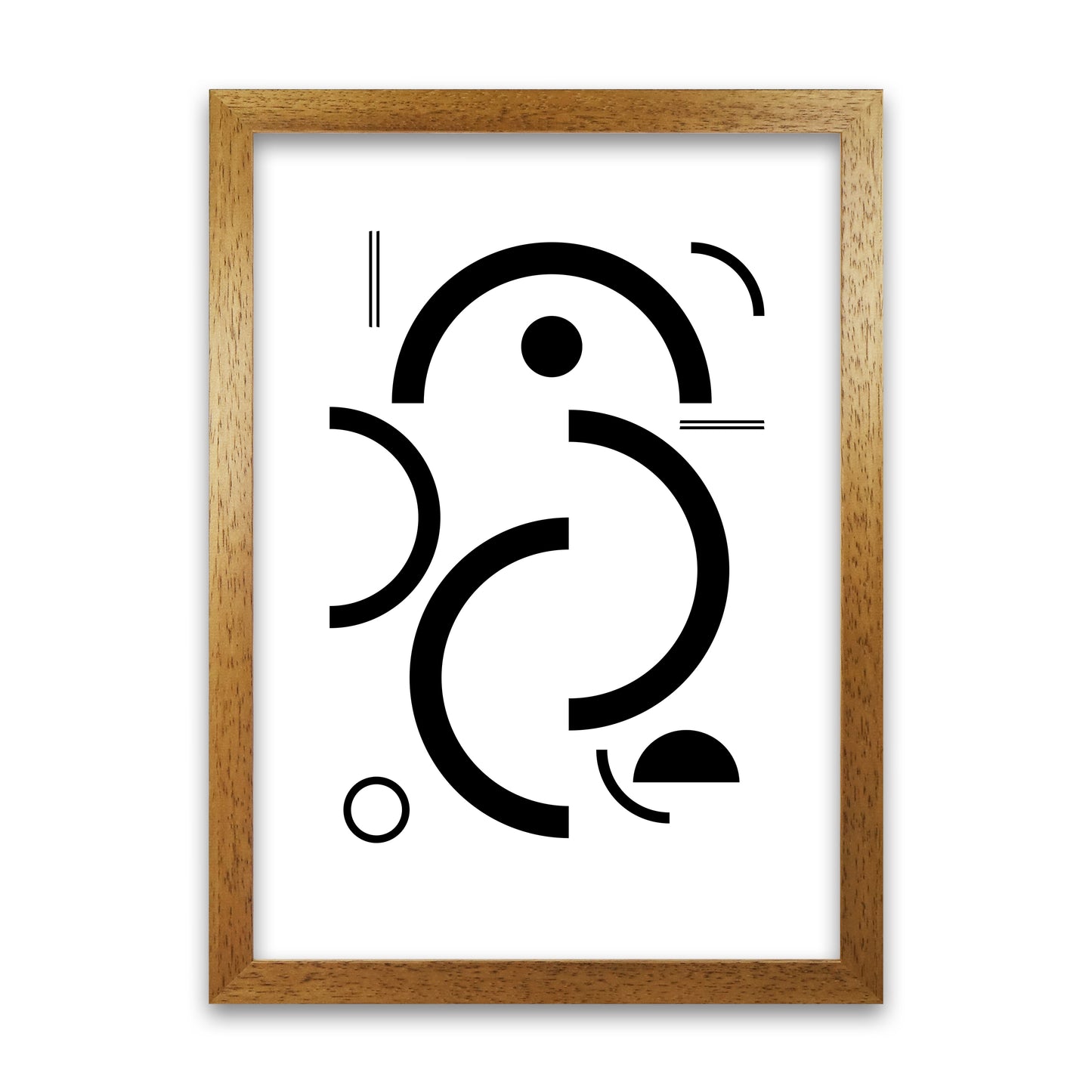 Bauhaus Black and White One Oak Grain