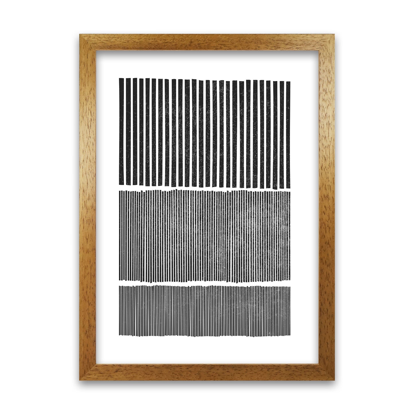 Mid Century Modern Lines Original Oak Grain