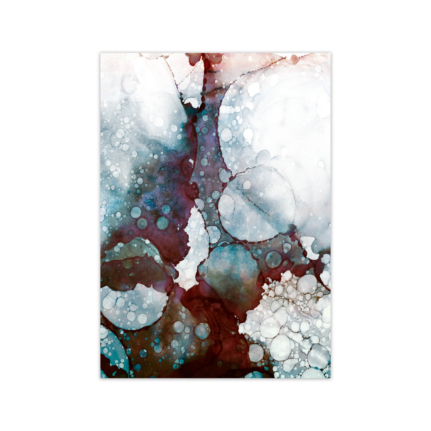 Watercolor Circles Portrait Original Print Only