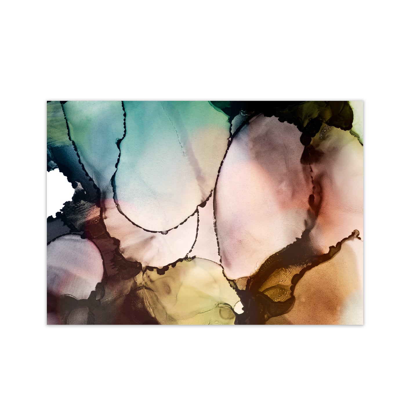 Watercolor Multicolor Original Print Only
