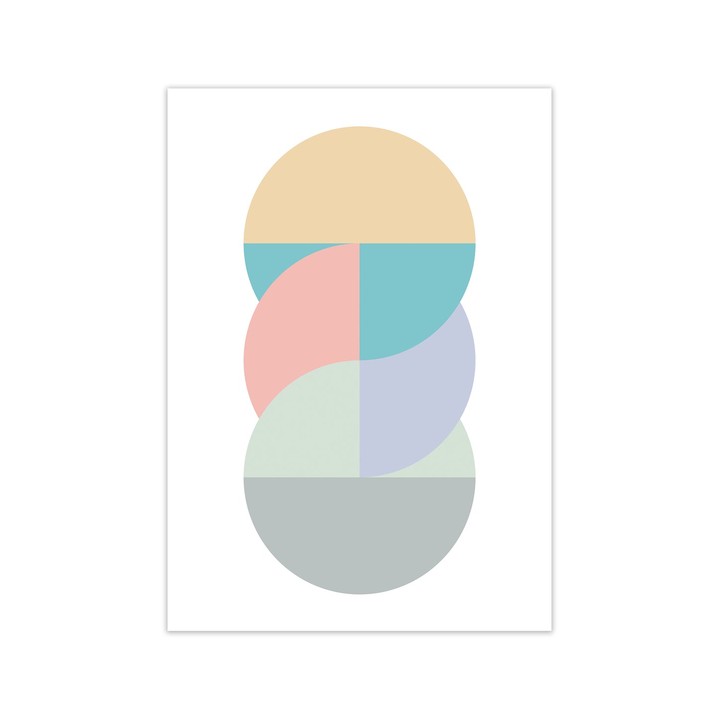 Abstract Pastel Nursery Print B Print Only