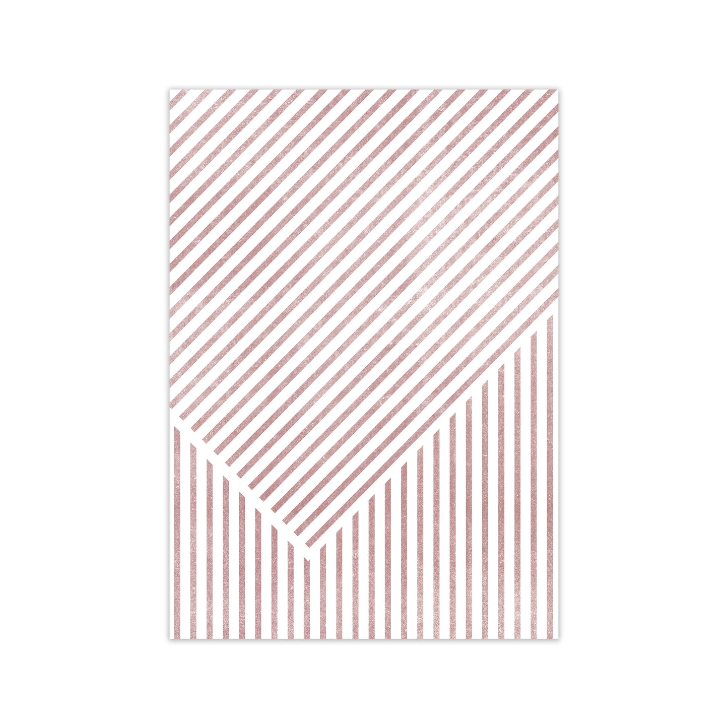 Set of Red Lines Modern Art B Print Only