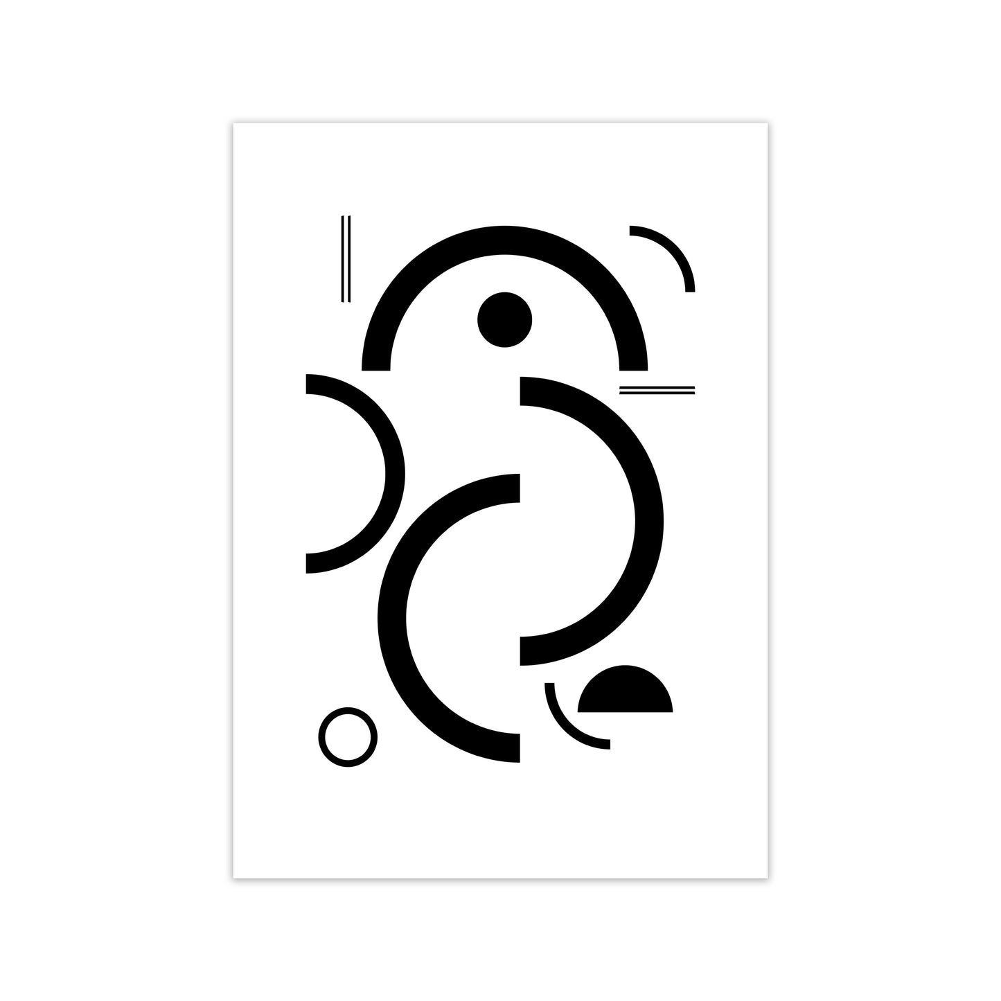 Bauhaus Black and White One Print Only