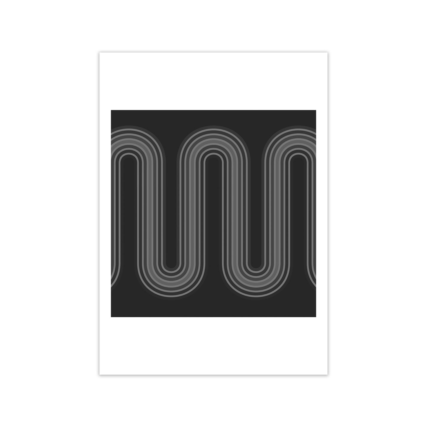 Black and White Line Art Print Only