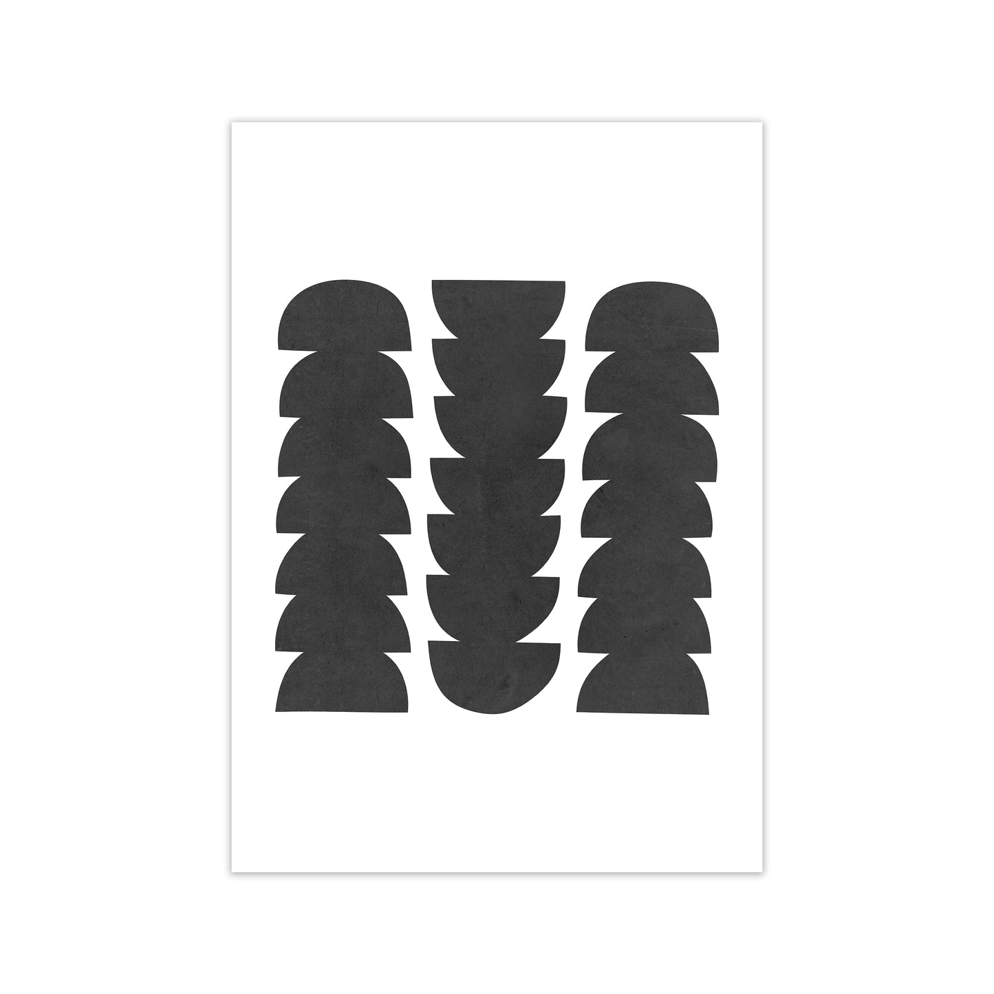 Mid Century Modern Abstract Grunge Print Only