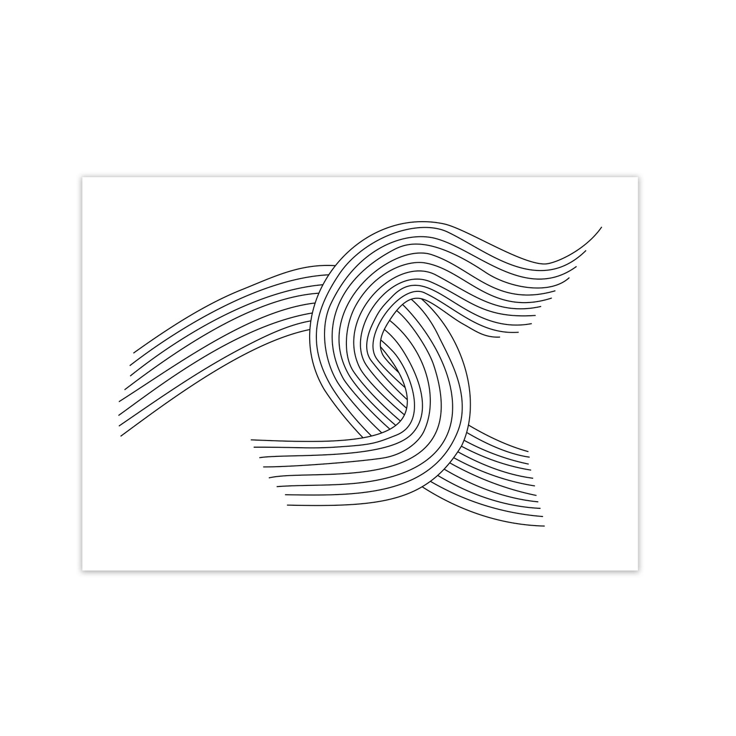 Minimalist Line Drawing Print Original Print Only