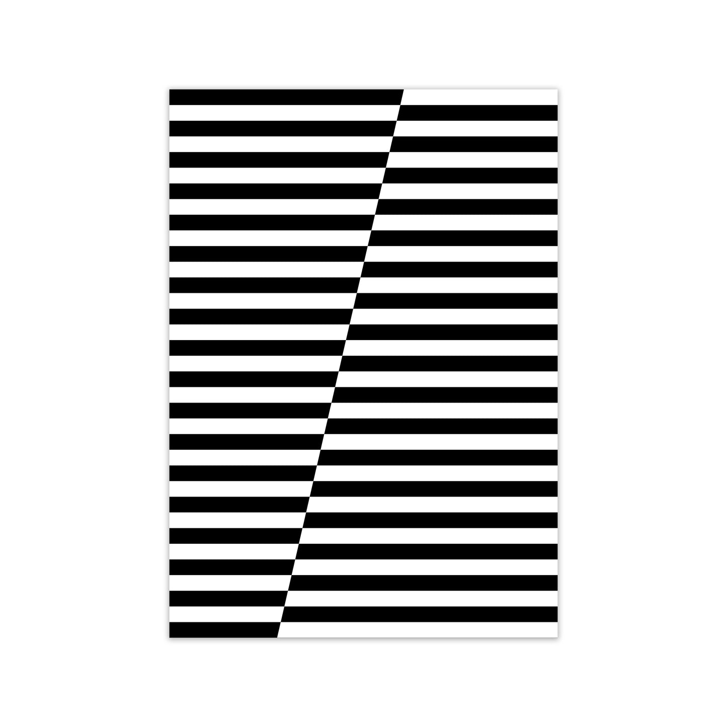 Black and White Stripe ALT Print Only
