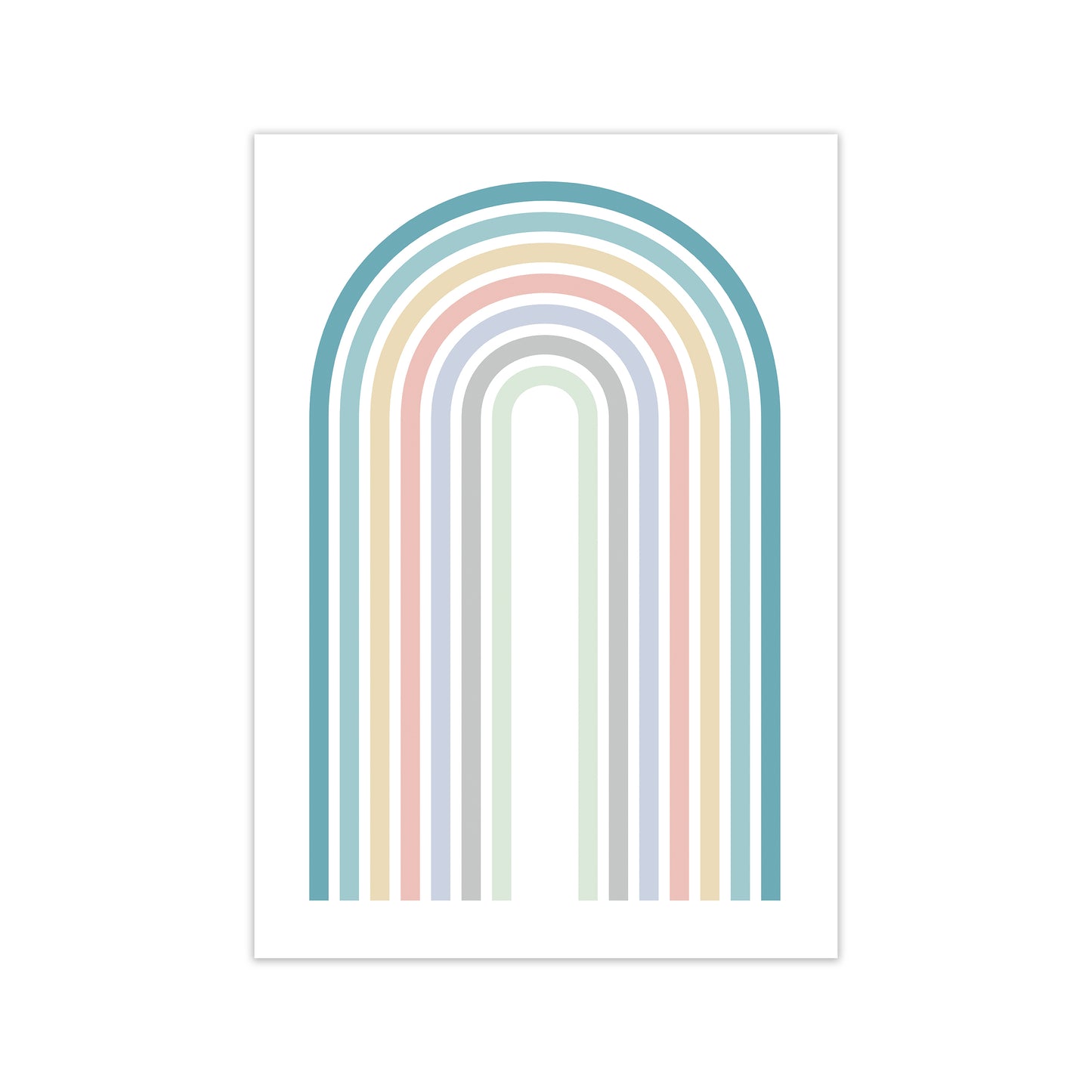 Colorful Rainbow Print Original Print Only