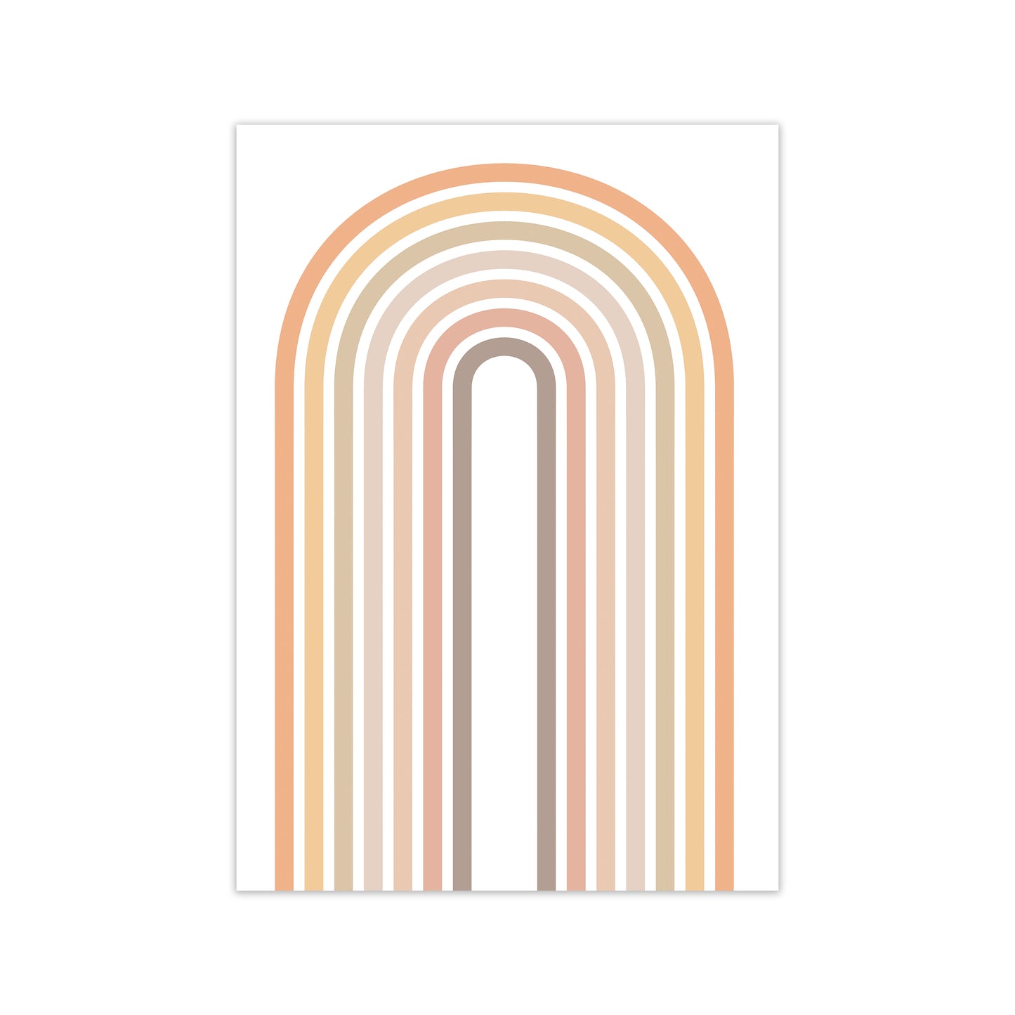 Muted Rainbow Print Original Print Only