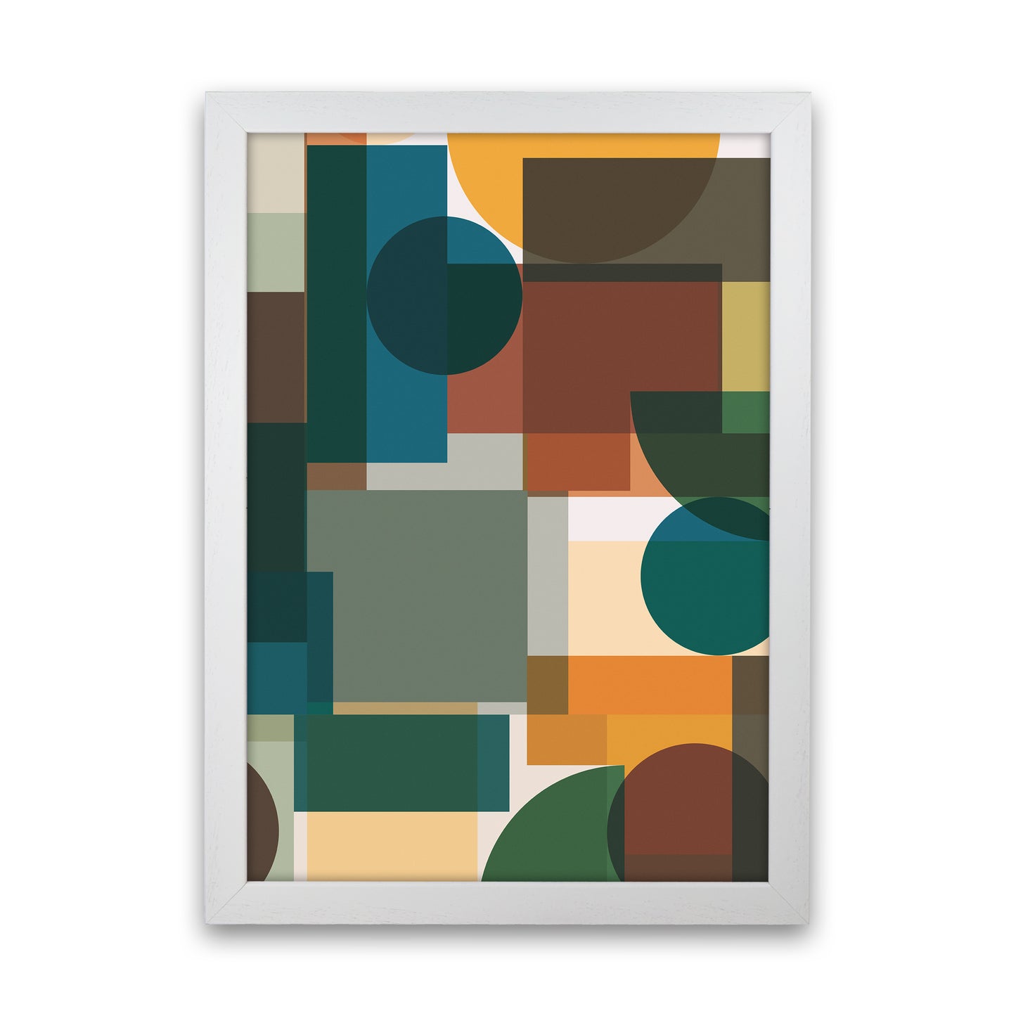 Abstract Pair Set B White Grain