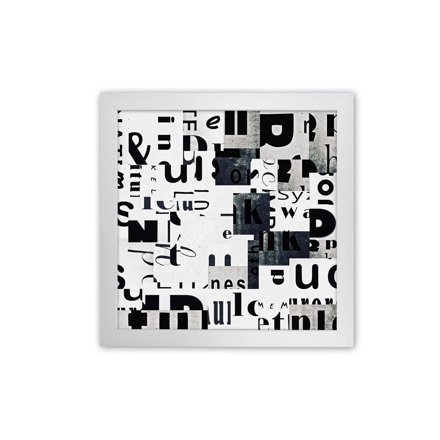 Black and White Typography Pair A Original White Grain