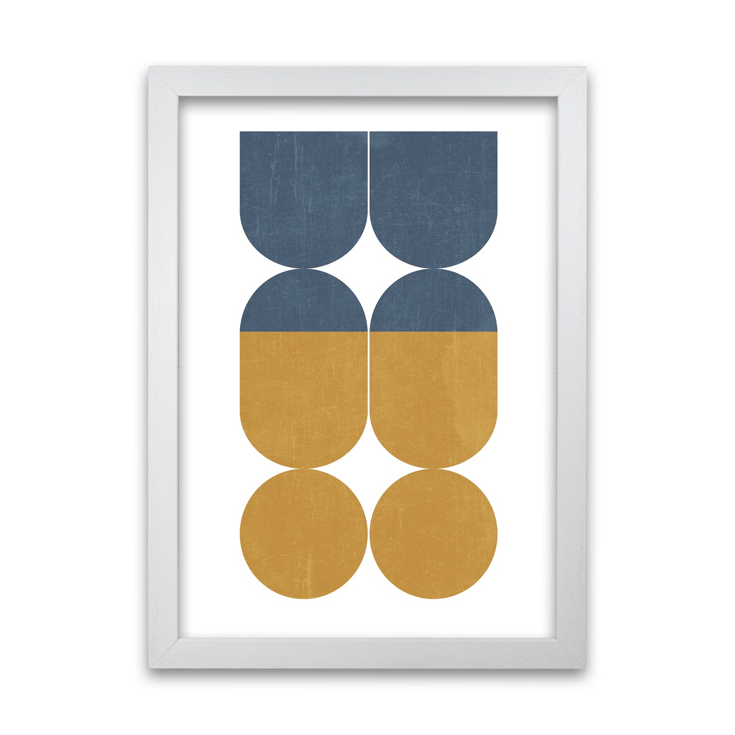 Abstract Art B Modern Contemporary Art Print by Print Punk Studio White Grain