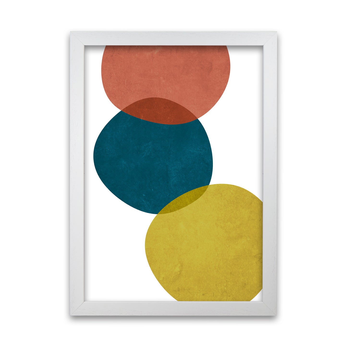Abstract Shapes Prints A White Grain
