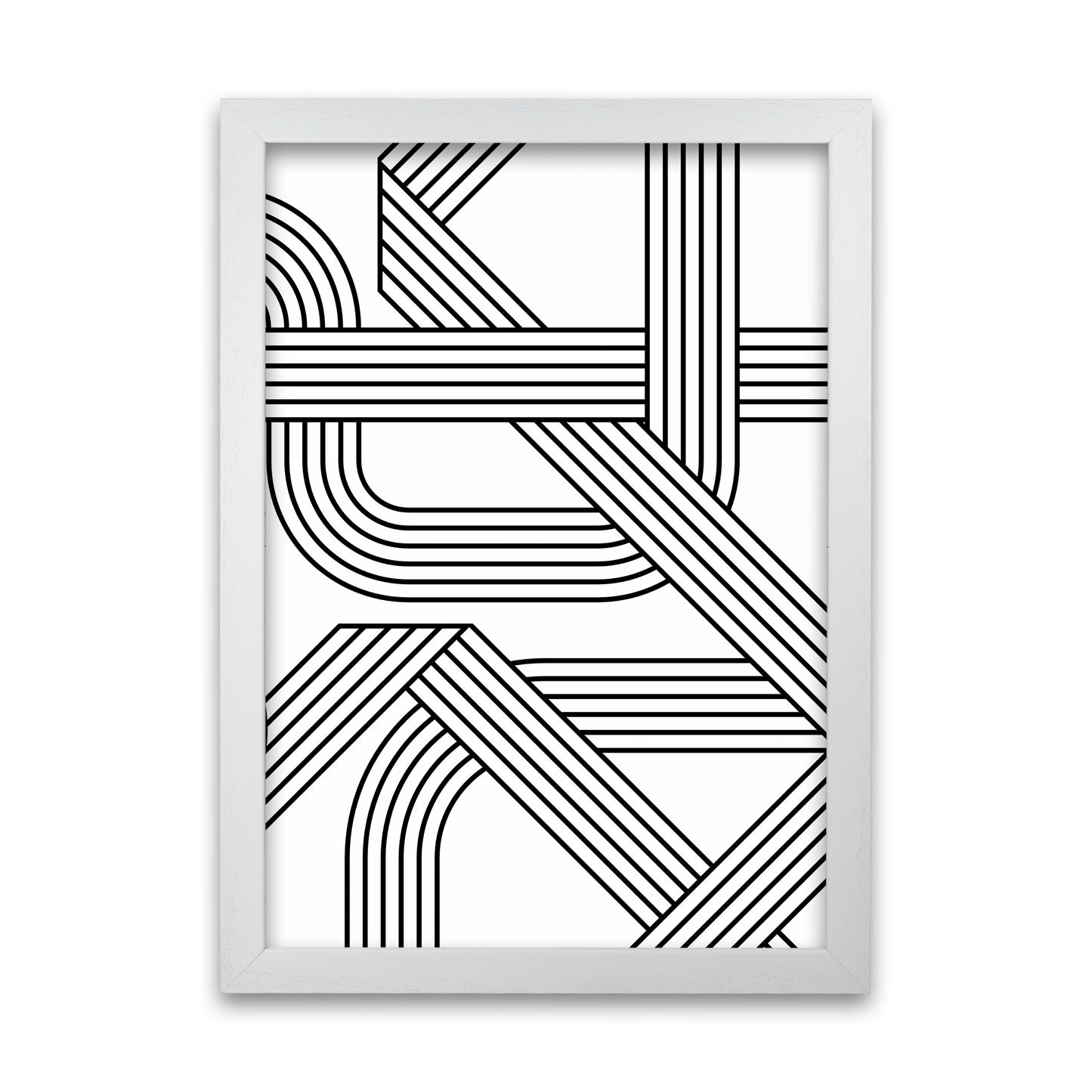 Black and White Geometric Patterns B White Grain