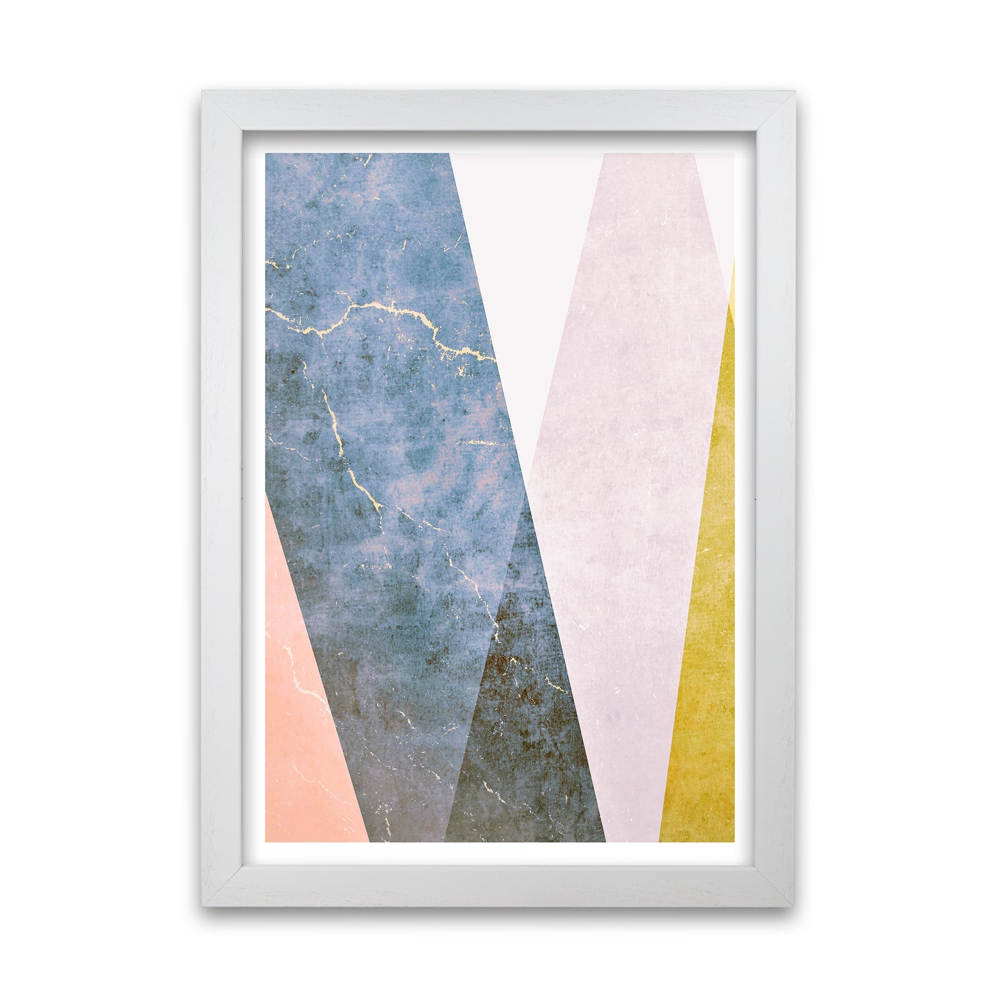 Grunge Colour Print A White Grain