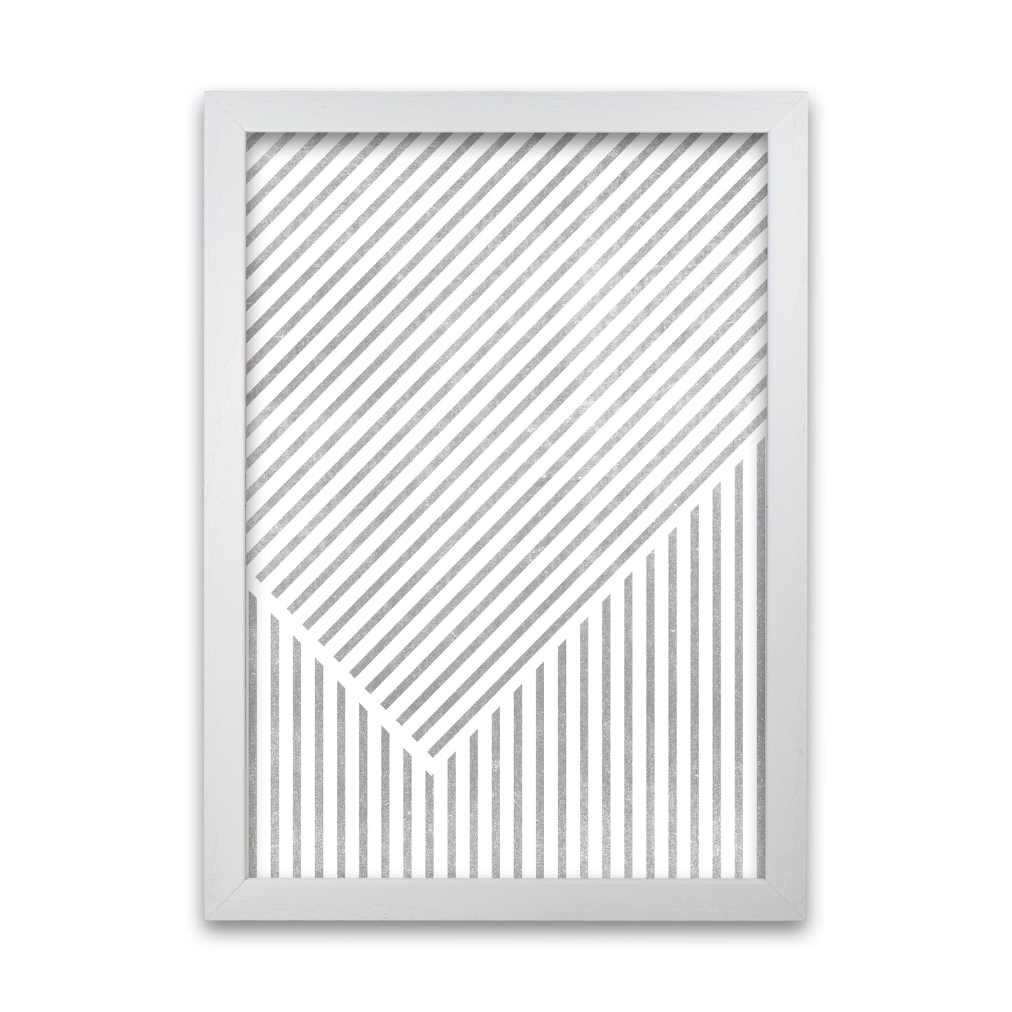Mid Century Texture Lines A White Grain