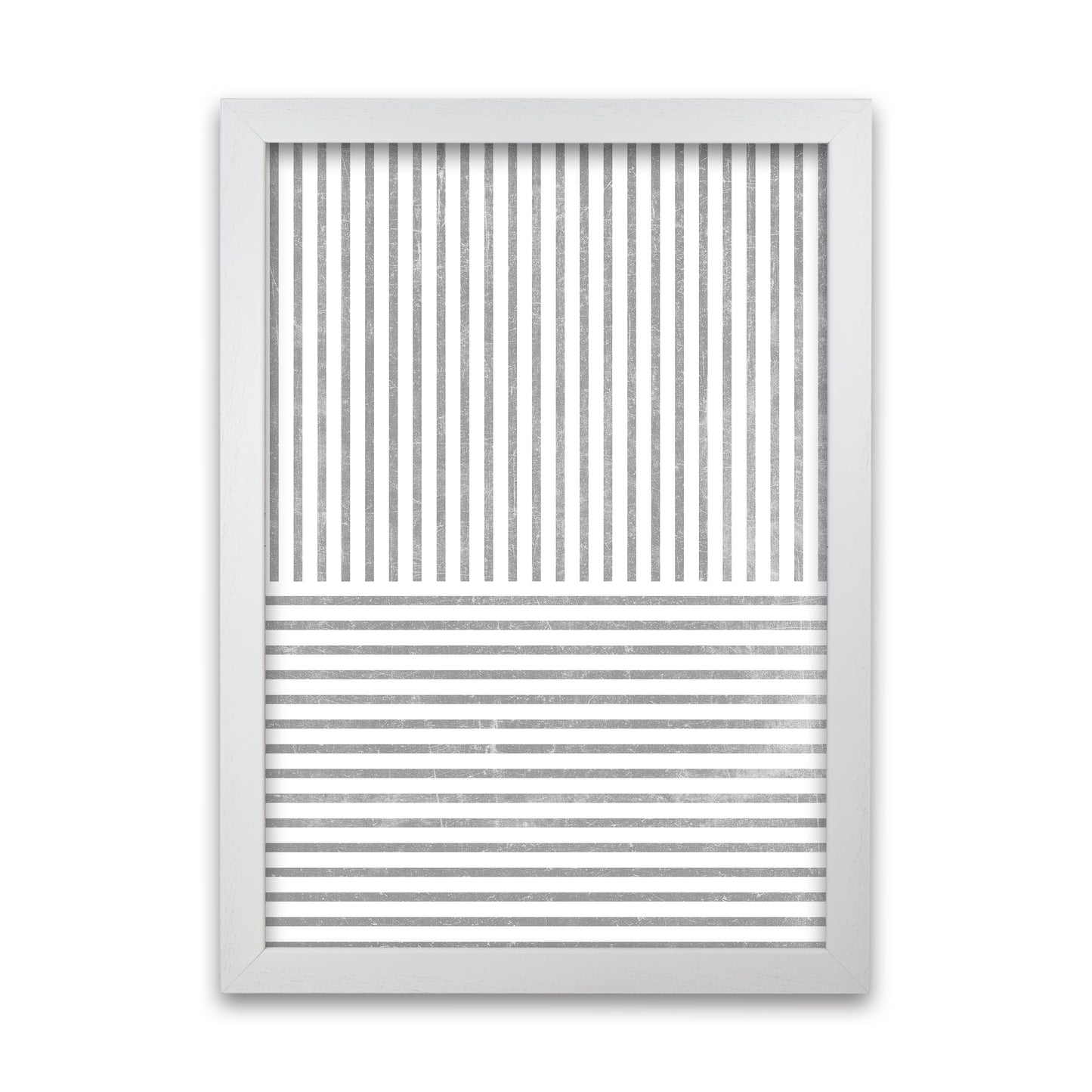 Mid Century Texture Lines C White Grain