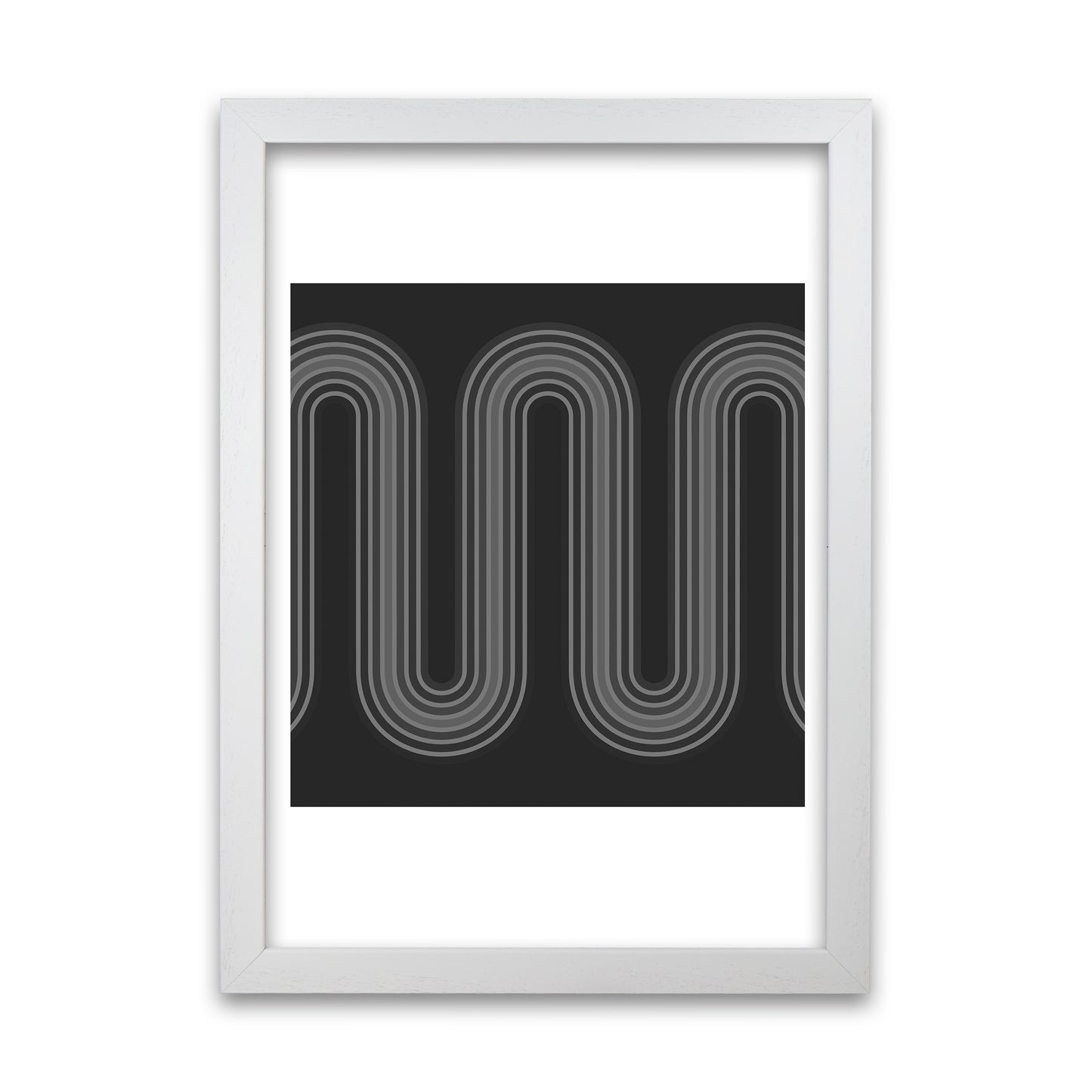 Black and White Line Art White Grain