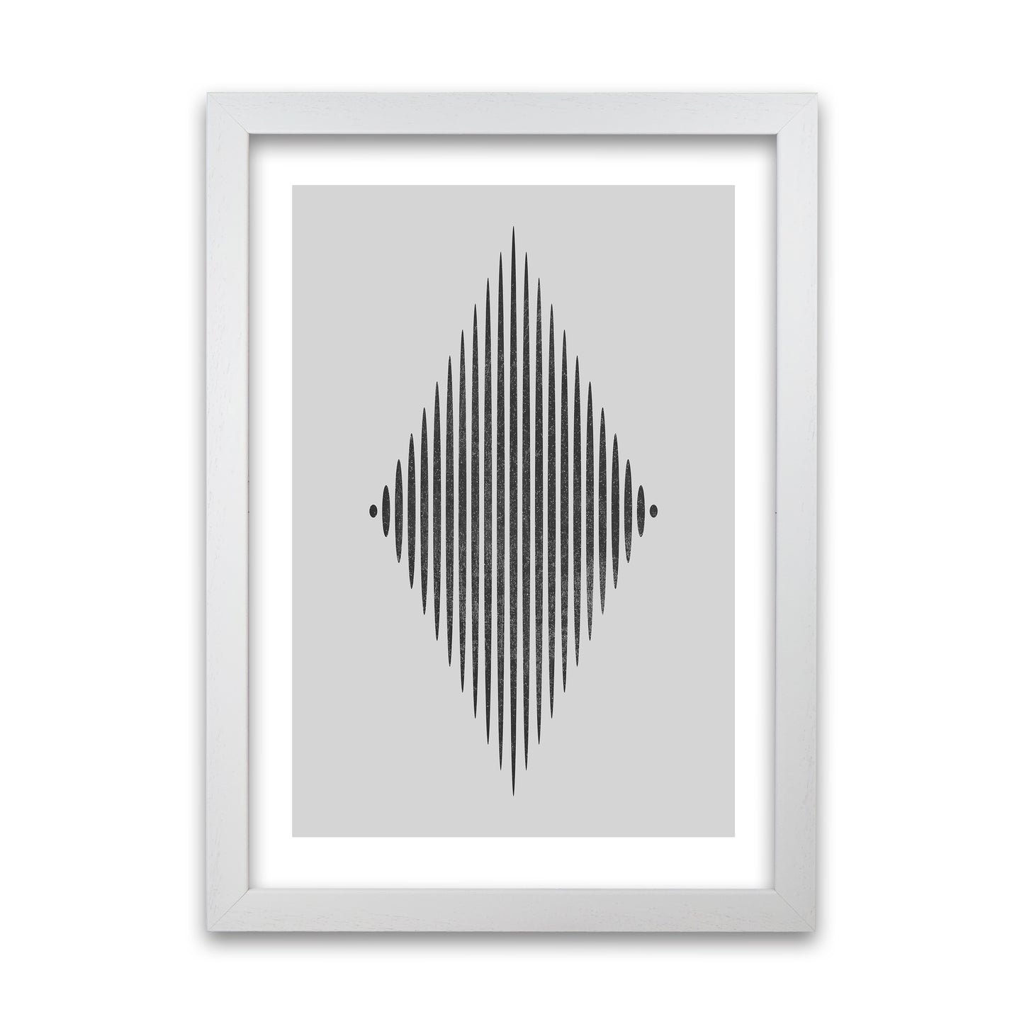 Black and White Lines Diamond White Grain
