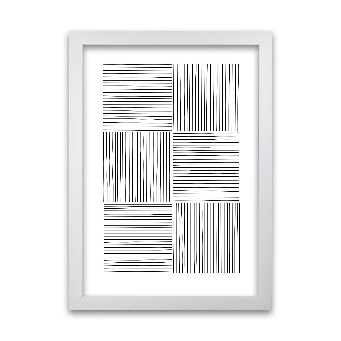 Black and White Squared Lines White Grain