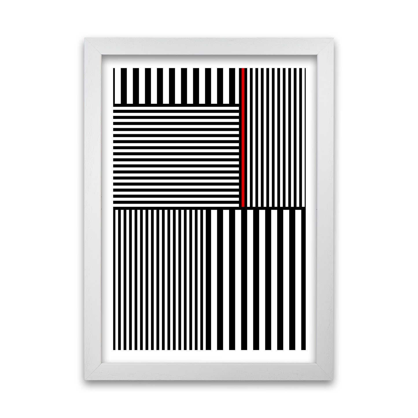 Black and White Stripes with White Grain