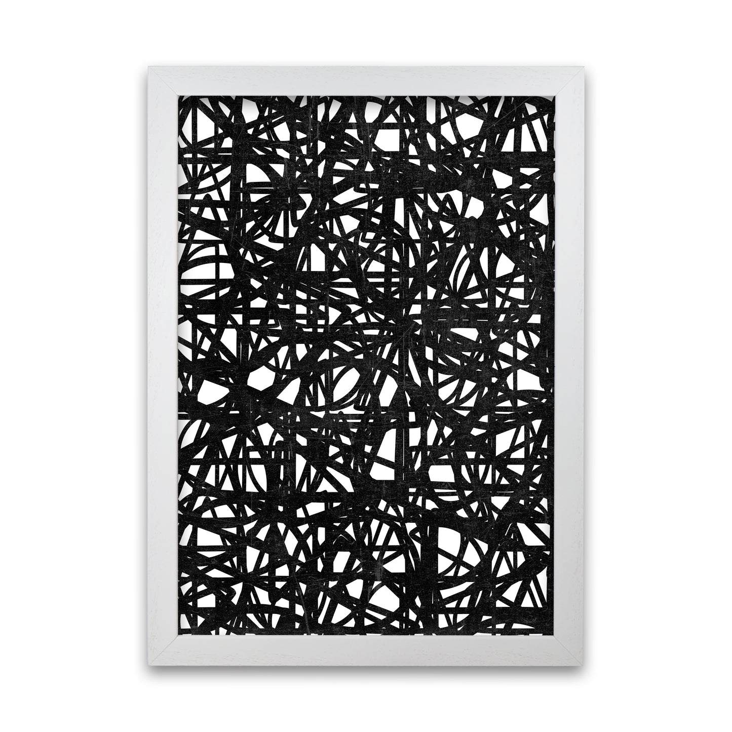 Black Graphic Print Original White Grain