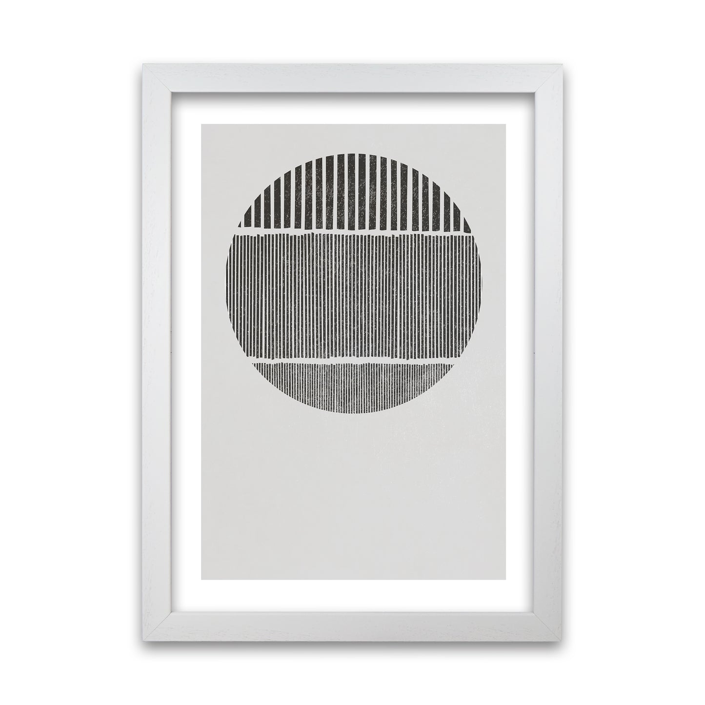 Mid Century Black and White White Grain