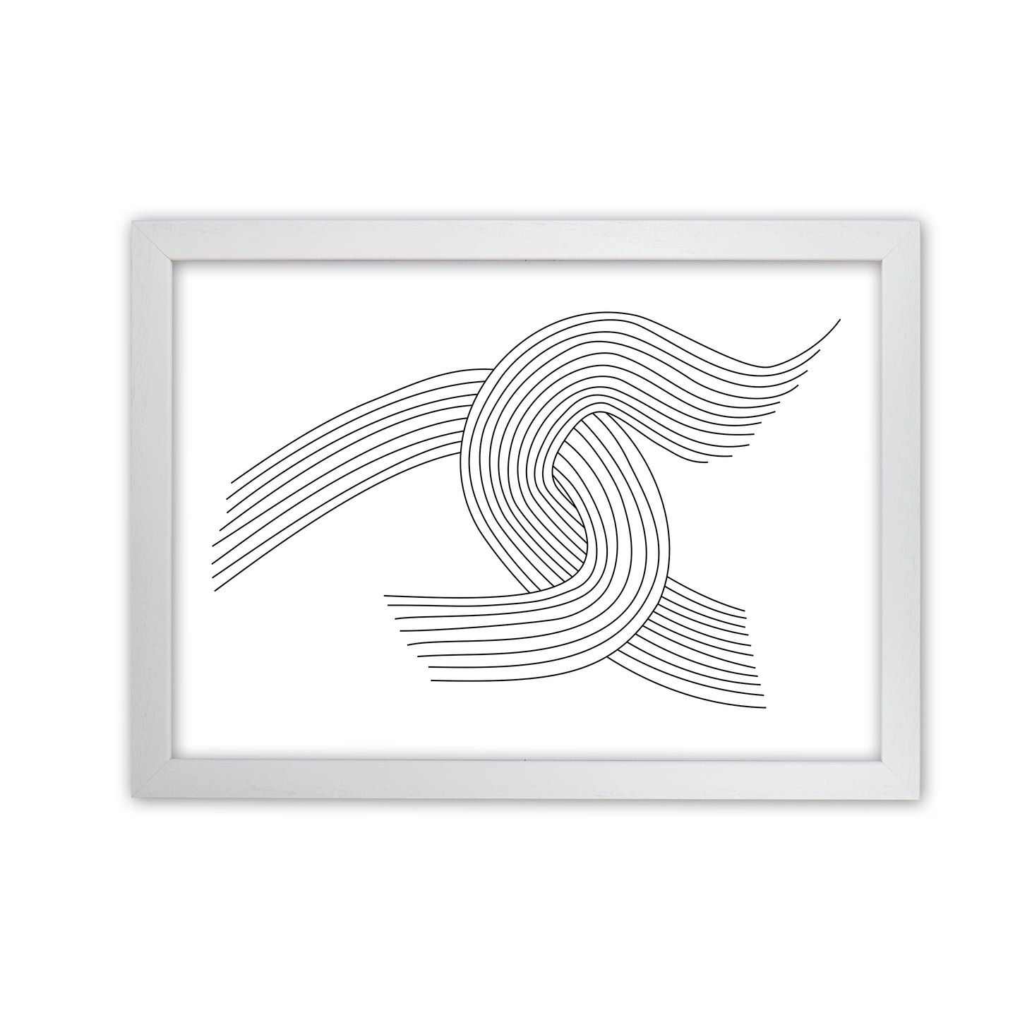 Minimalist Line Drawing Print Original White Grain