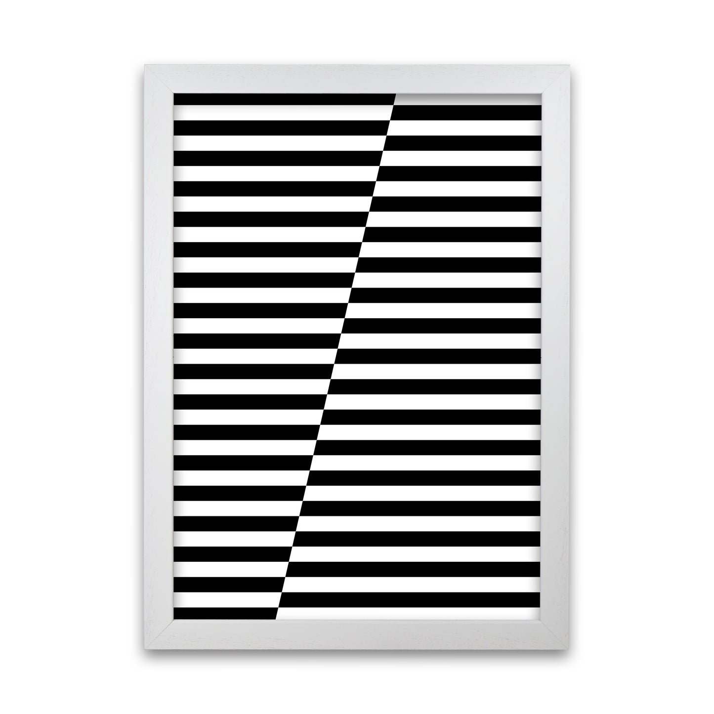 Black and White Stripe ALT White Grain