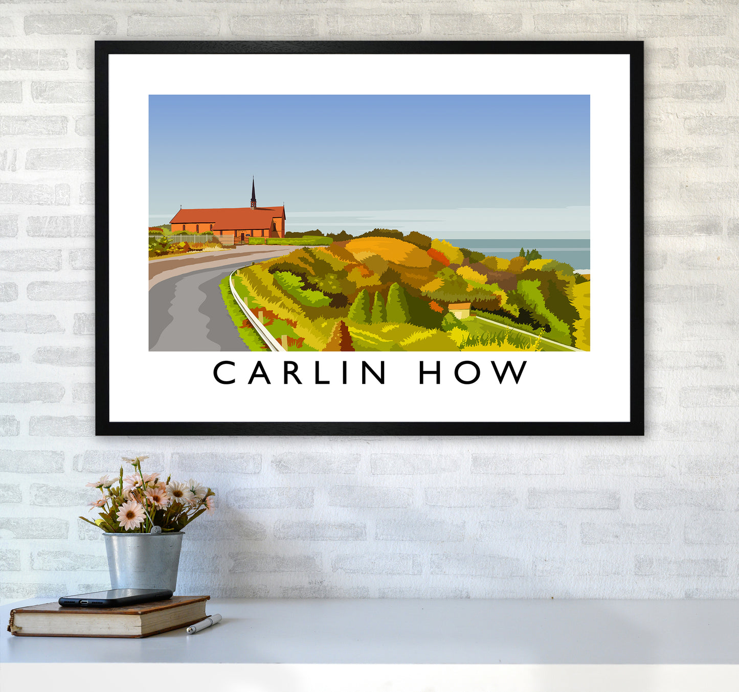 Carlin How Art Print by Richard O'Neill A1 White Frame