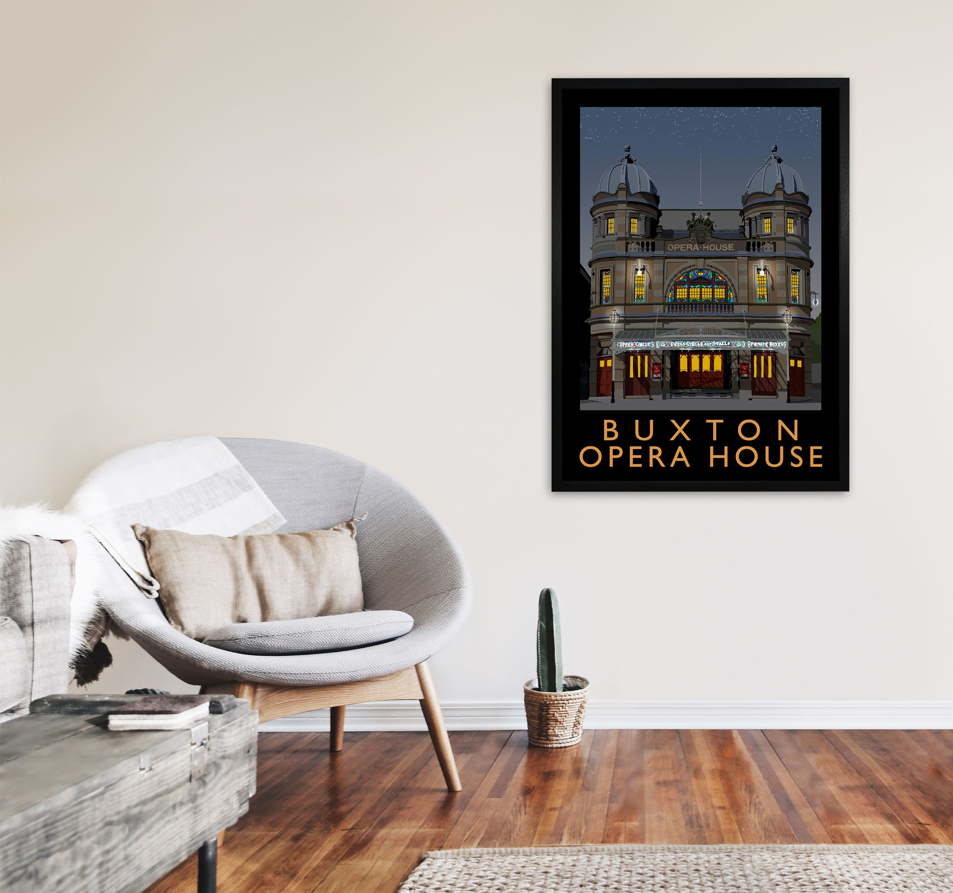 Buxton Opera House by Richard O'Neill A1 White Frame