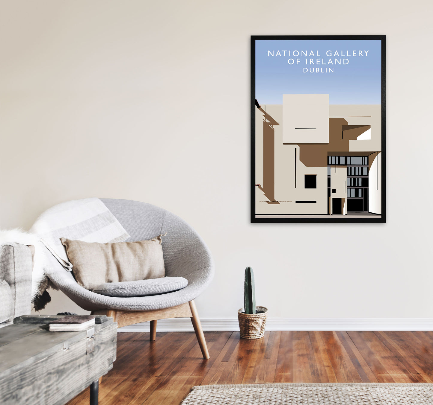 National Gallery Of Ireland by Richard O'Neill A1 White Frame