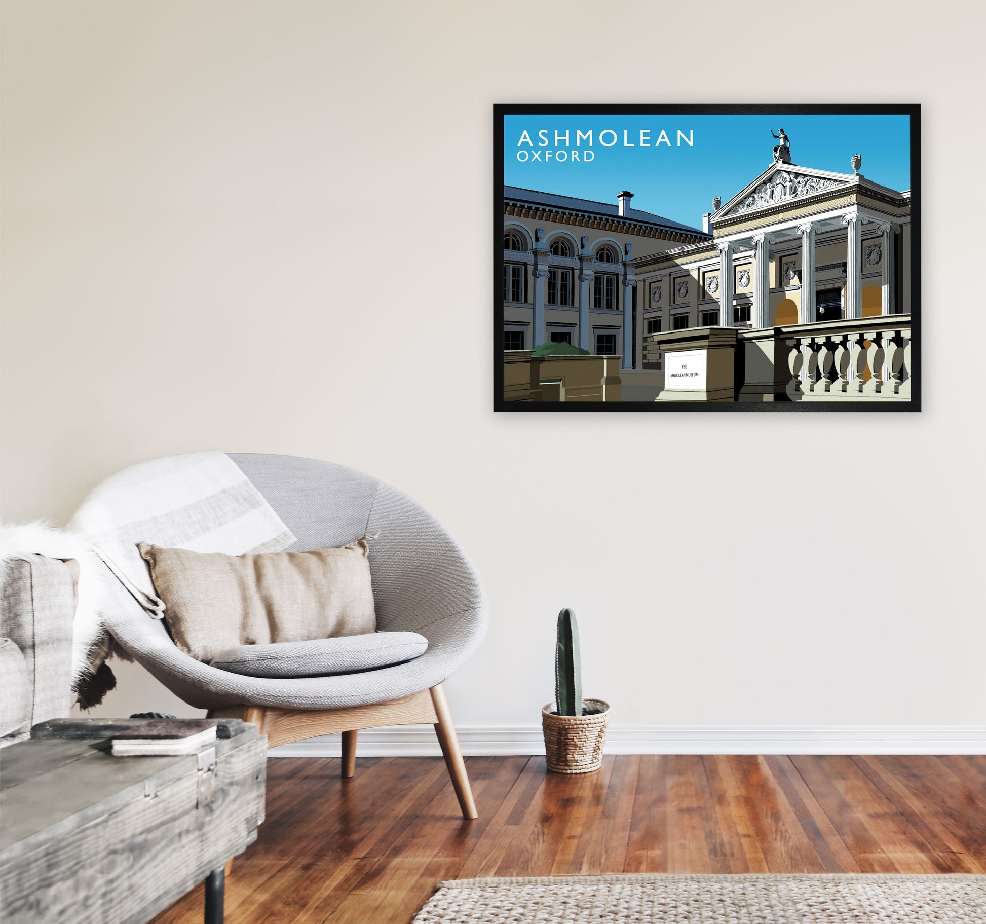 Ashmolean by Richard O'Neill A1 White Frame