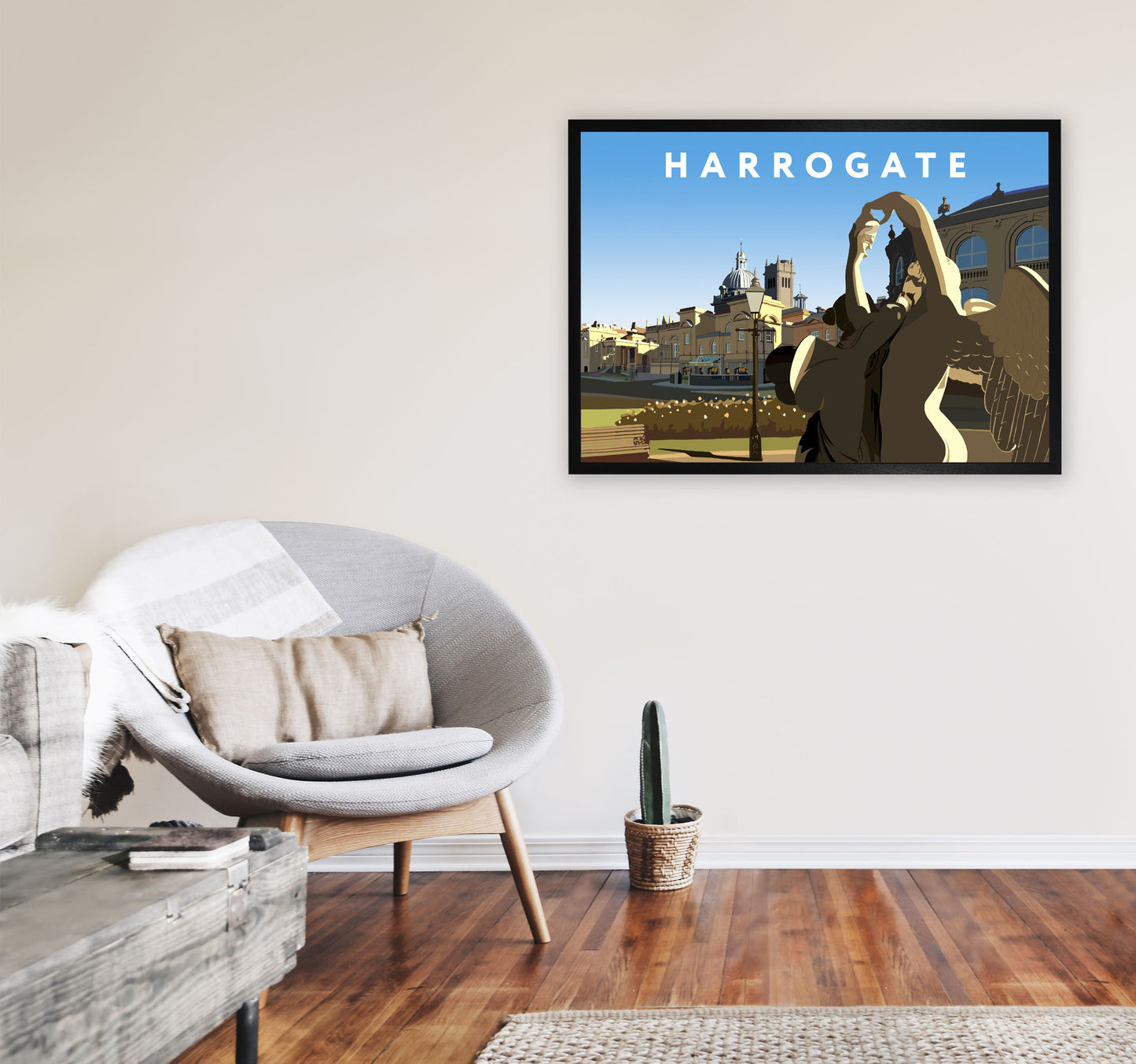 Harrogate 2 by Richard O'Neill A1 White Frame