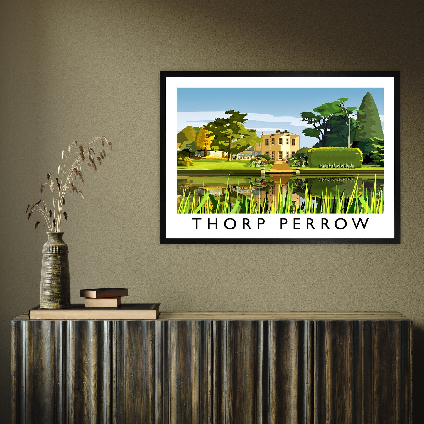 Thorp Perrow by Richard O'Neill A1 Black Frame