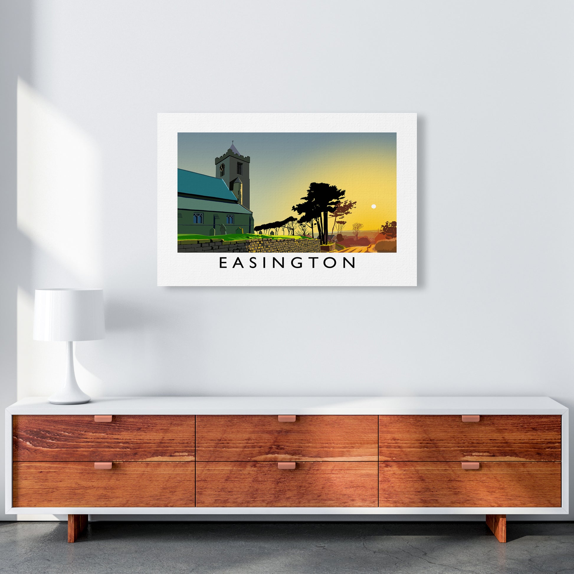Easington Art Print by Richard O'Neill A1 Canvas