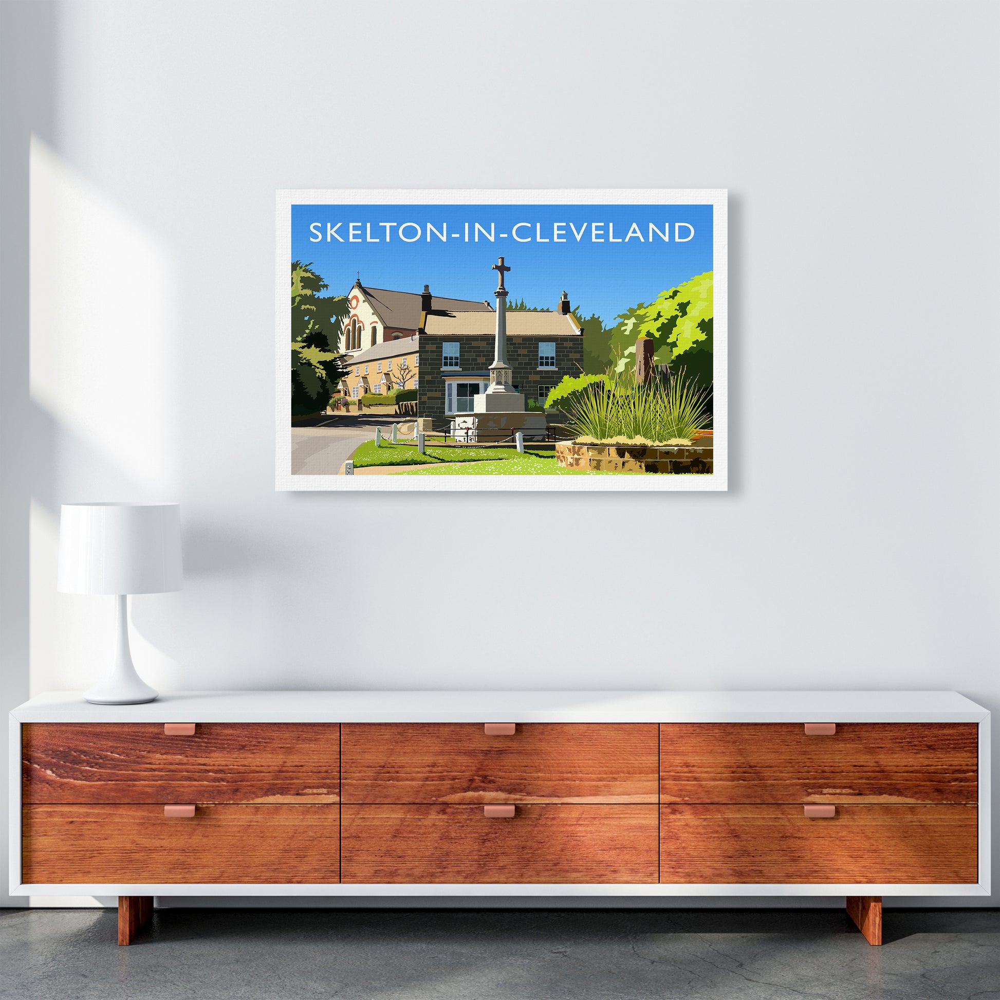 Skelton-in-Cleveland Travel Art Print by Richard O'Neill A1 Canvas