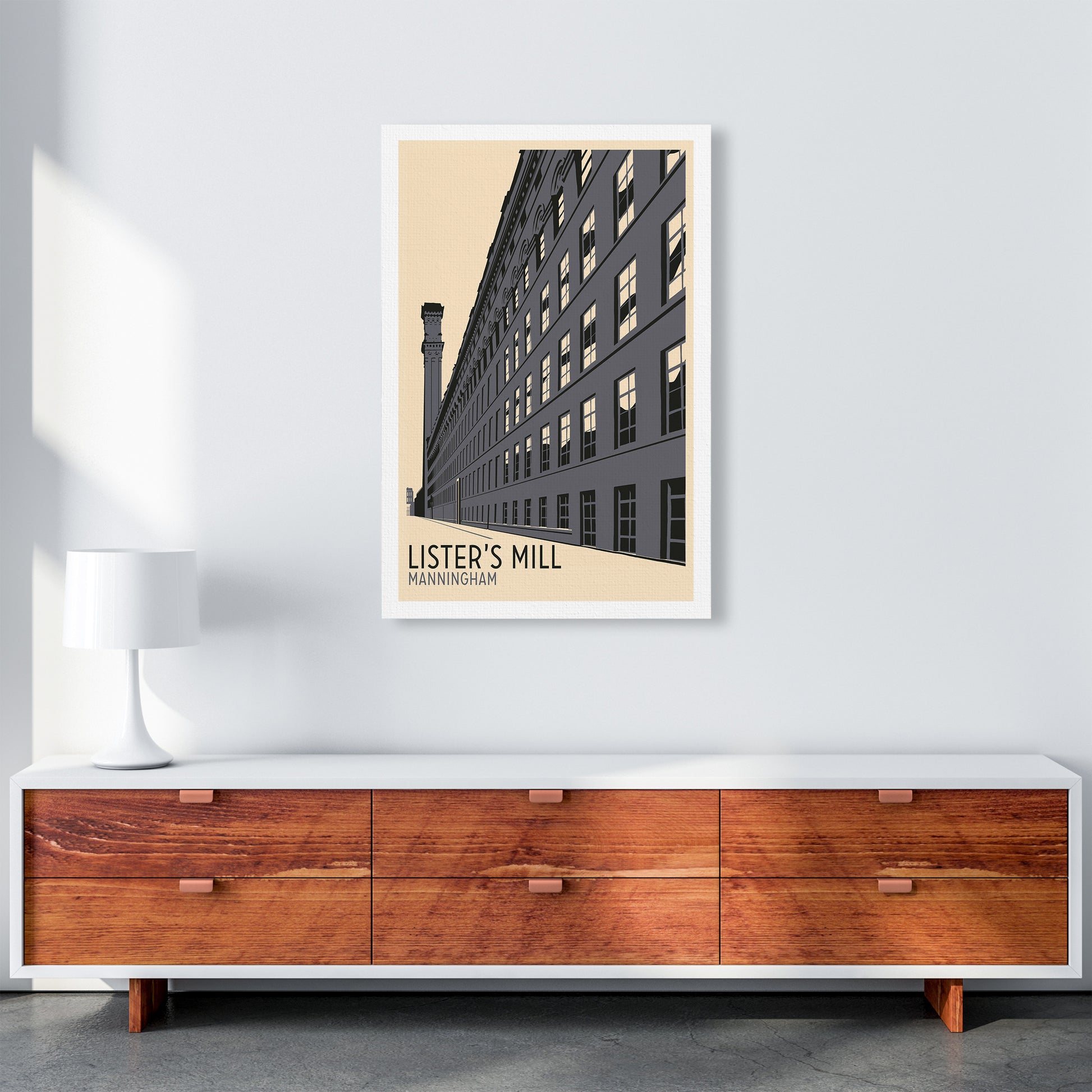 Lister's Mill, Manningham Travel Art Print by Richard O'Neill A1 Canvas