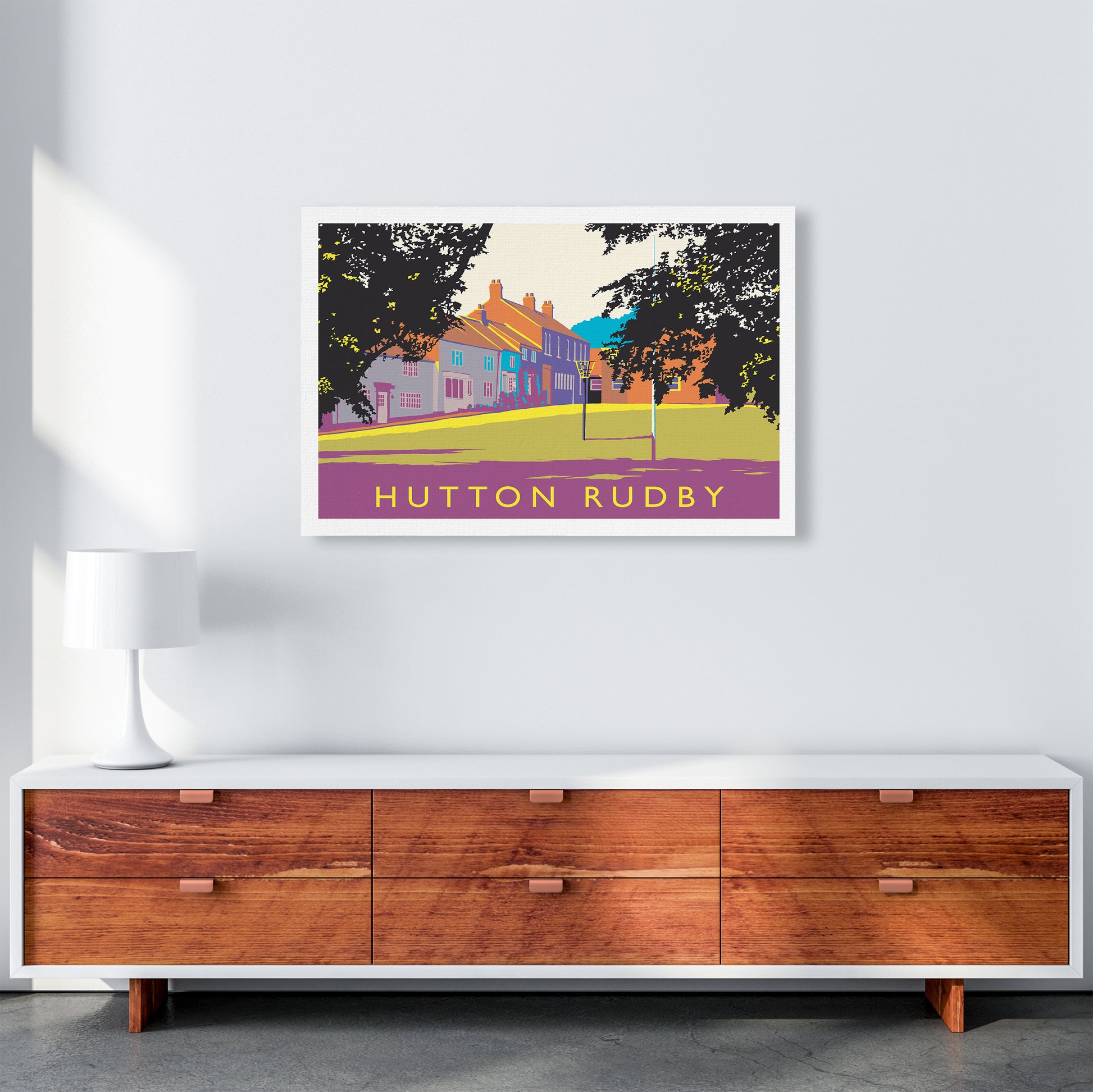 Hutton Rudby Travel Art Print by Richard O'Neill A1 Canvas