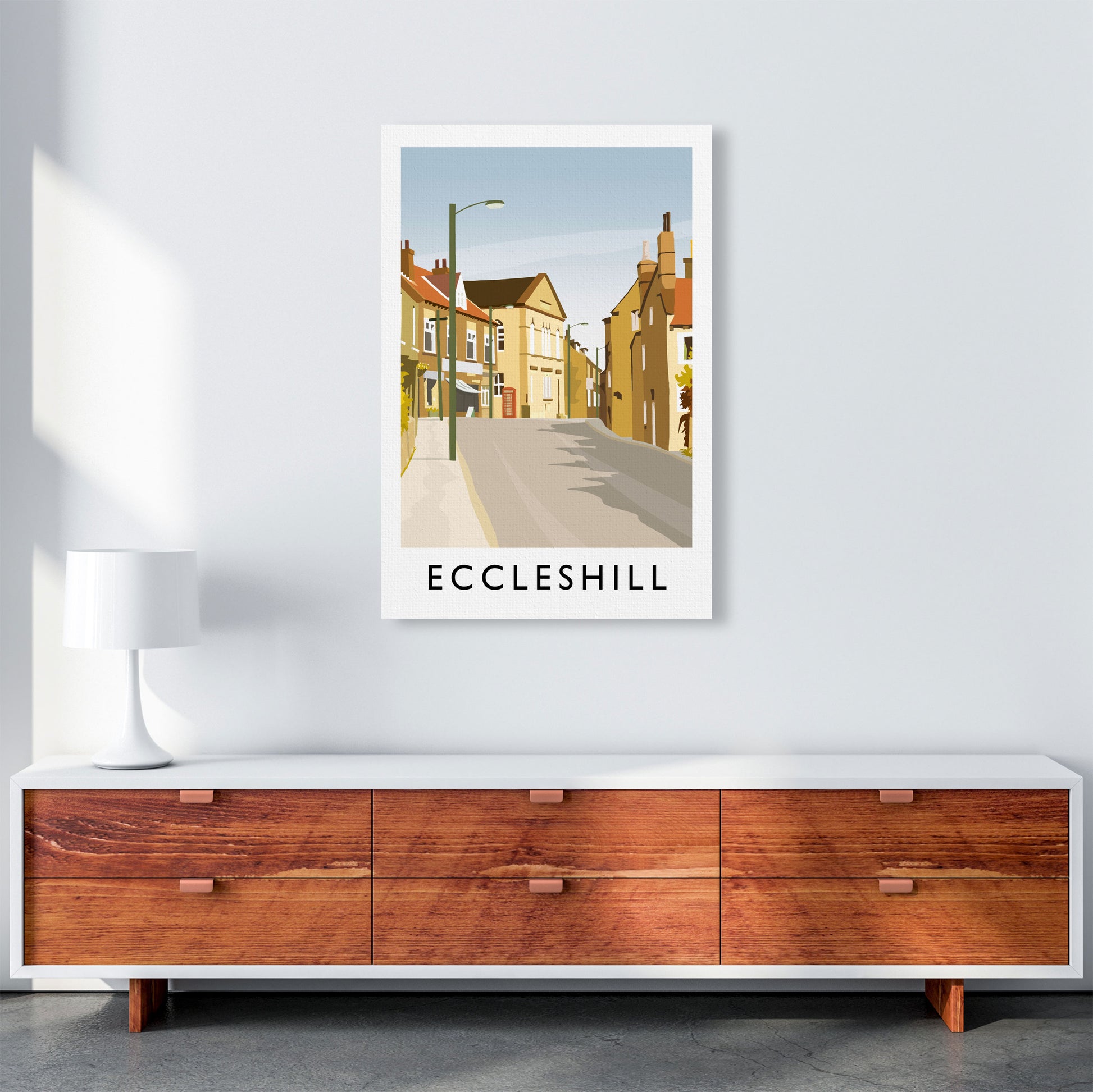 Eccleshill portrait Travel Art Print by Richard O'Neill A1 Canvas