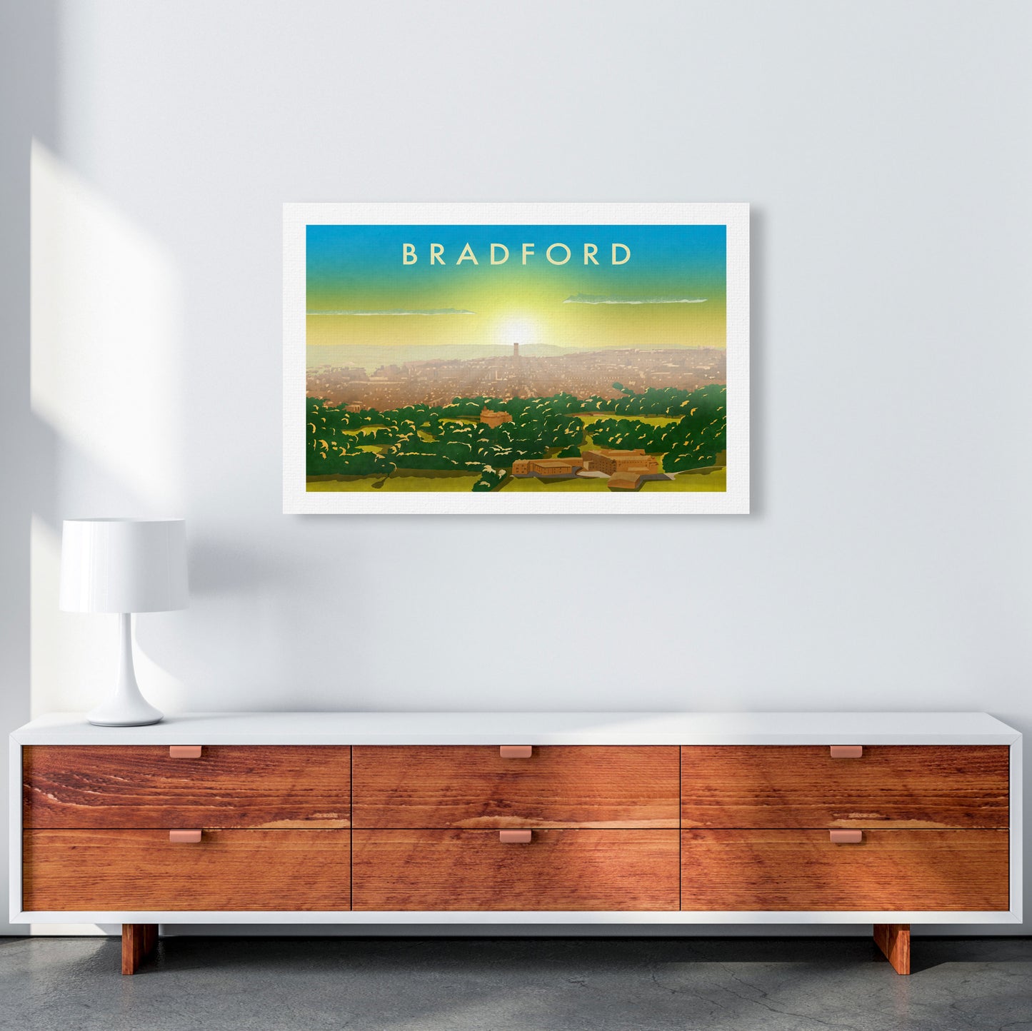 Bradford 2 Travel Art Print by Richard O'Neill A1 Canvas