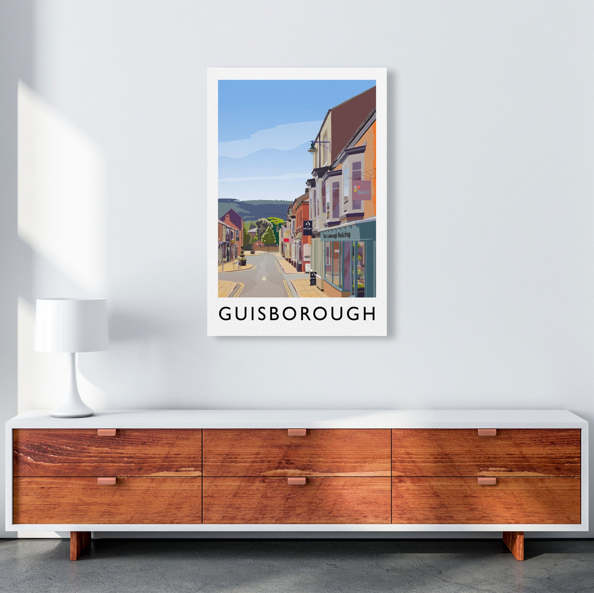 Guisborough 3 Portrait Travel Art Print by Richard O'Neill A1 Canvas