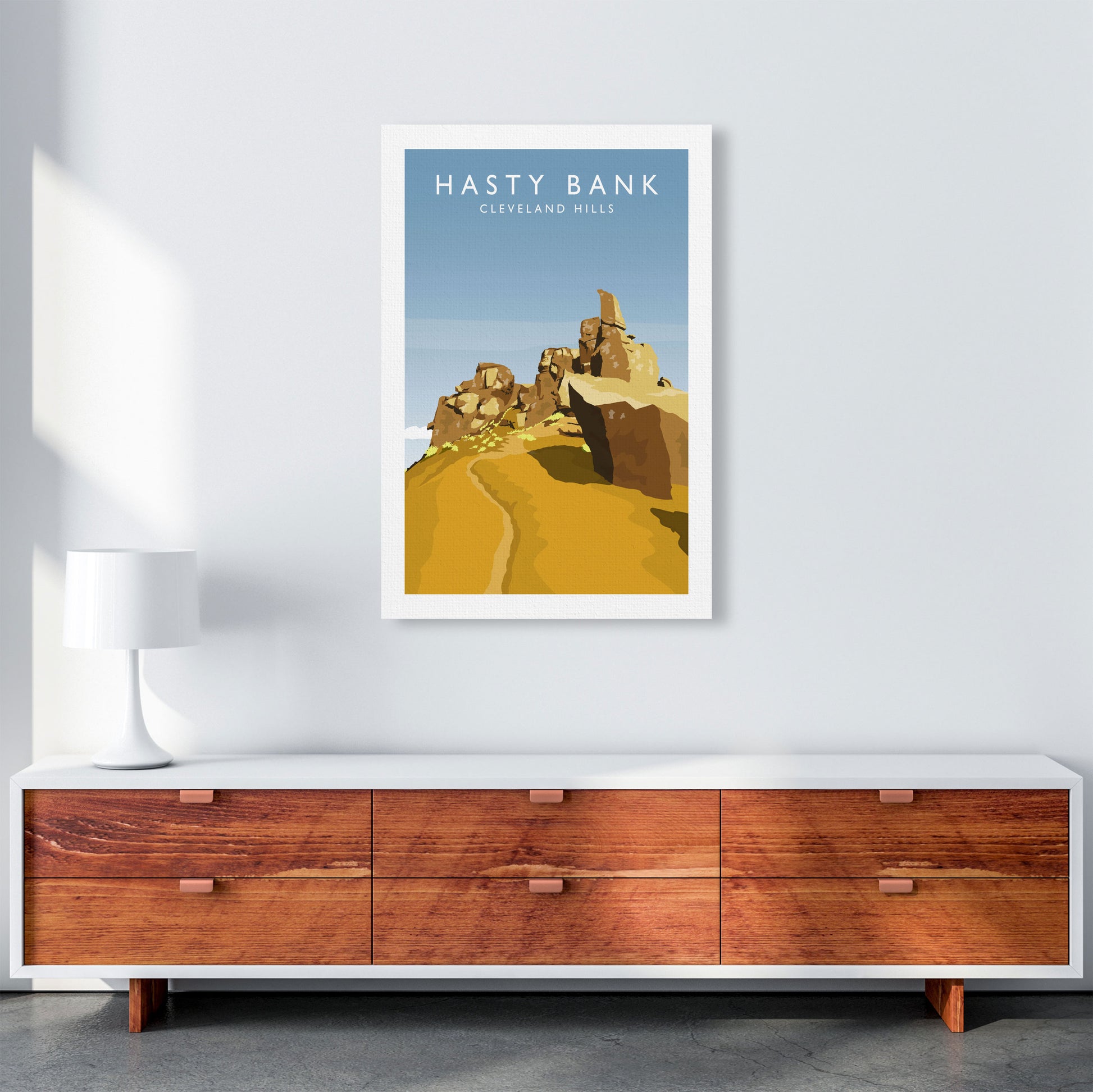 Hasty Bank Portrait Travel Art Print by Richard O'Neill A1 Canvas